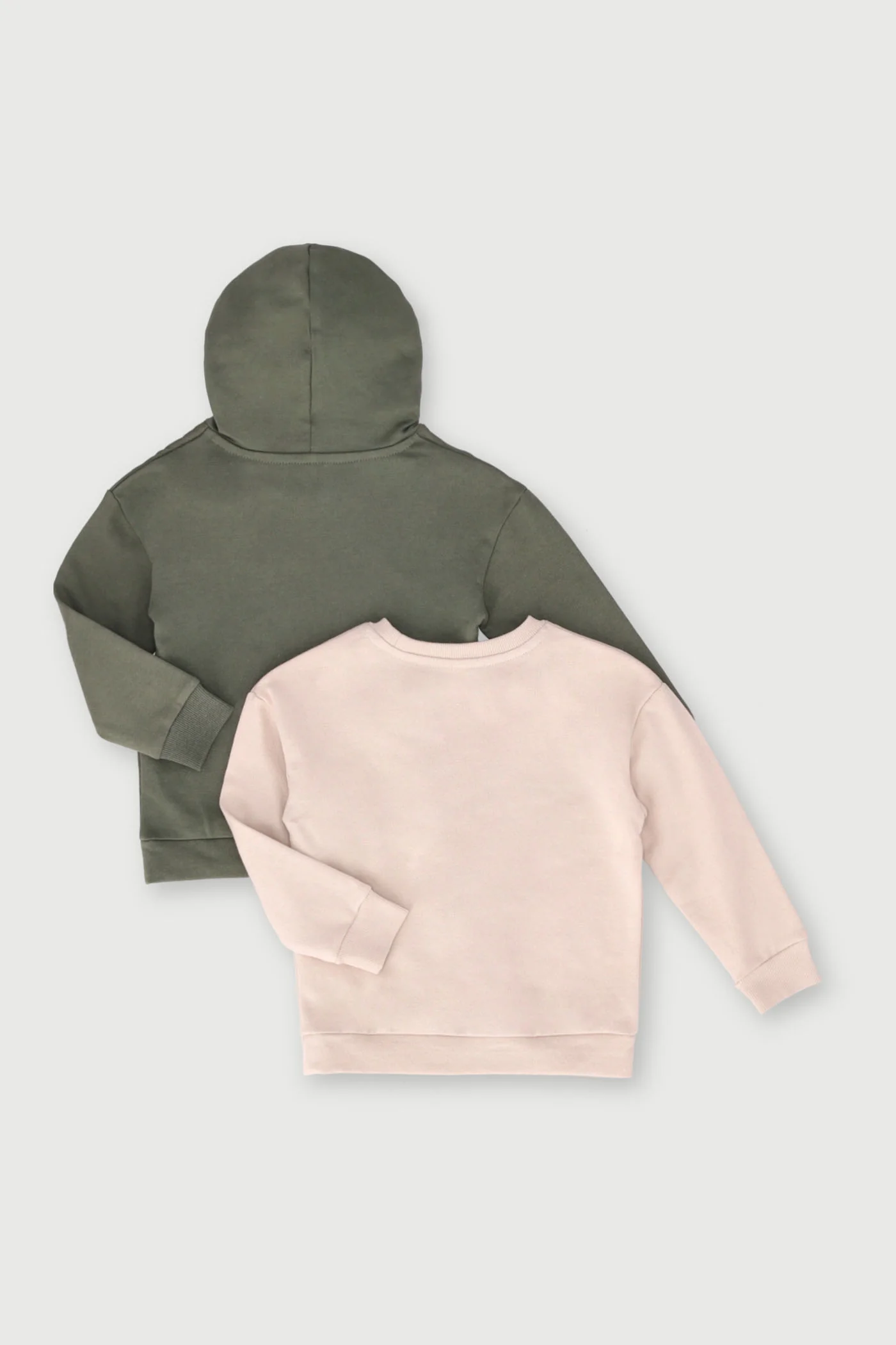 Pre-Boys 2 Pack Fleece Sweater - Olive/Granite - Image 2