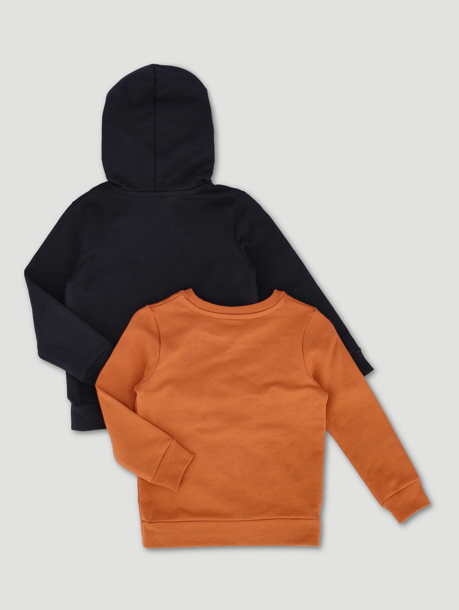 Pre-Boys 2 Pack Fleece Top - Rust/Black - Image 2