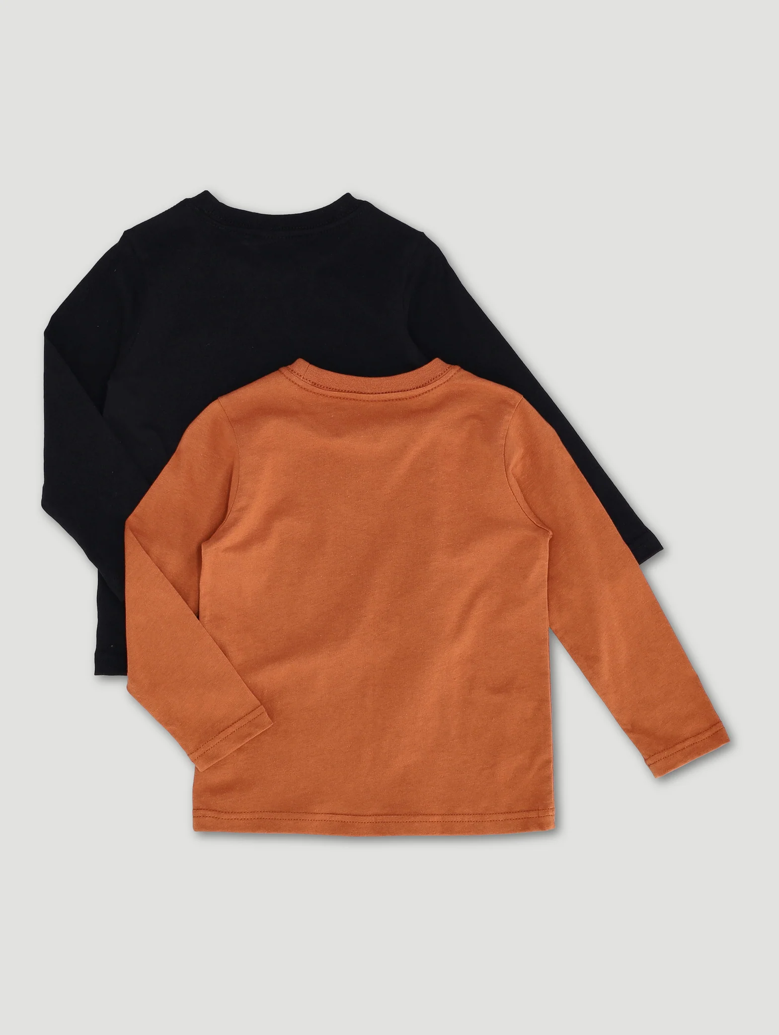 Pre-Boys 2 Pack Long Sleeve BMX Skate Tee - Rust/Black - Image 2