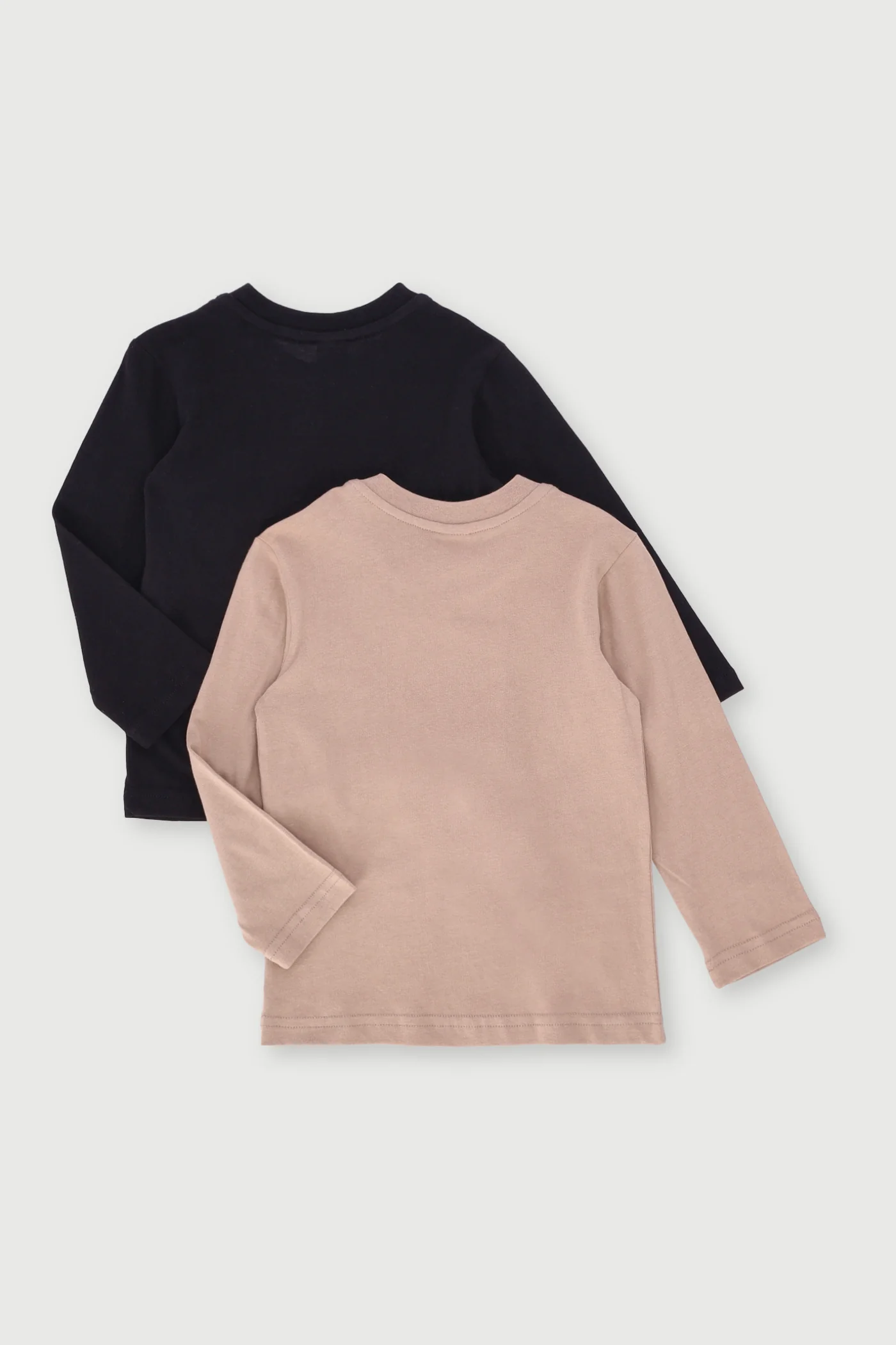 Pre-Boys 2 Pack Long Sleeve Skate & Dino Tee - Black/Brown - Image 2
