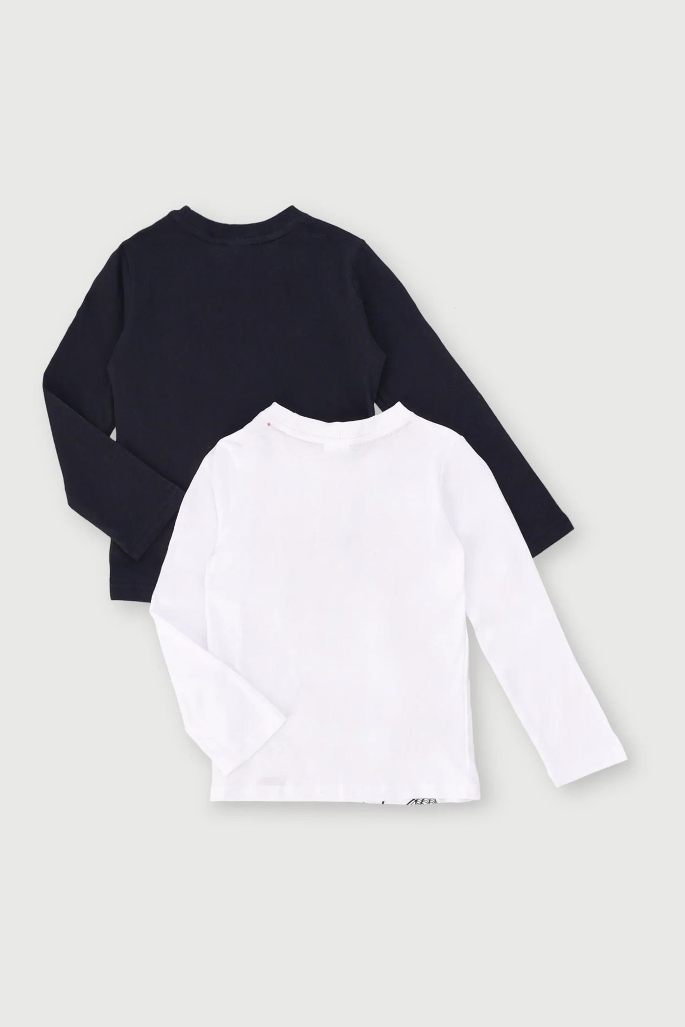 Pre-Boys 2 Pack Long Sleeve Spiderman Gel Tee - Black/White - Image 2