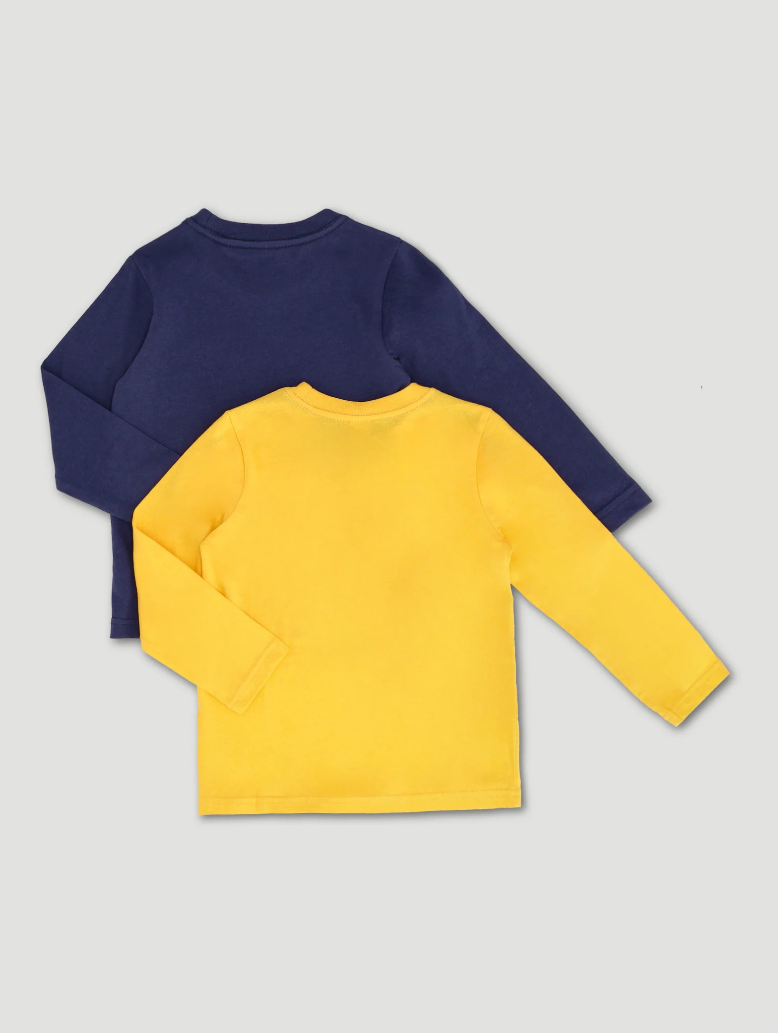 Pre-Boys 2 Pack Sports Tee - Mustard/Navy - Image 2