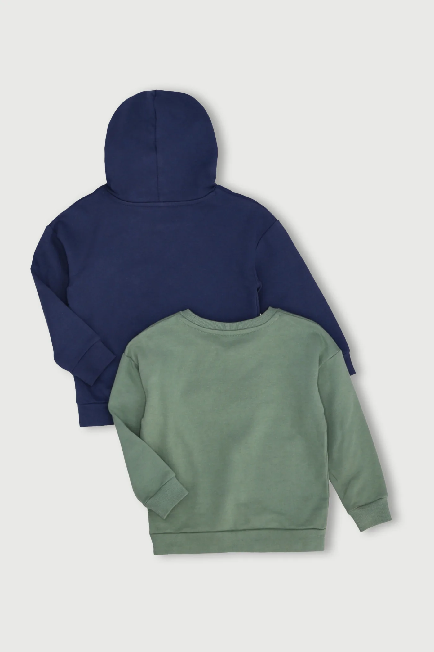 Pre-Boys 2 Pack Top Fleece - Green/Navy - Image 2