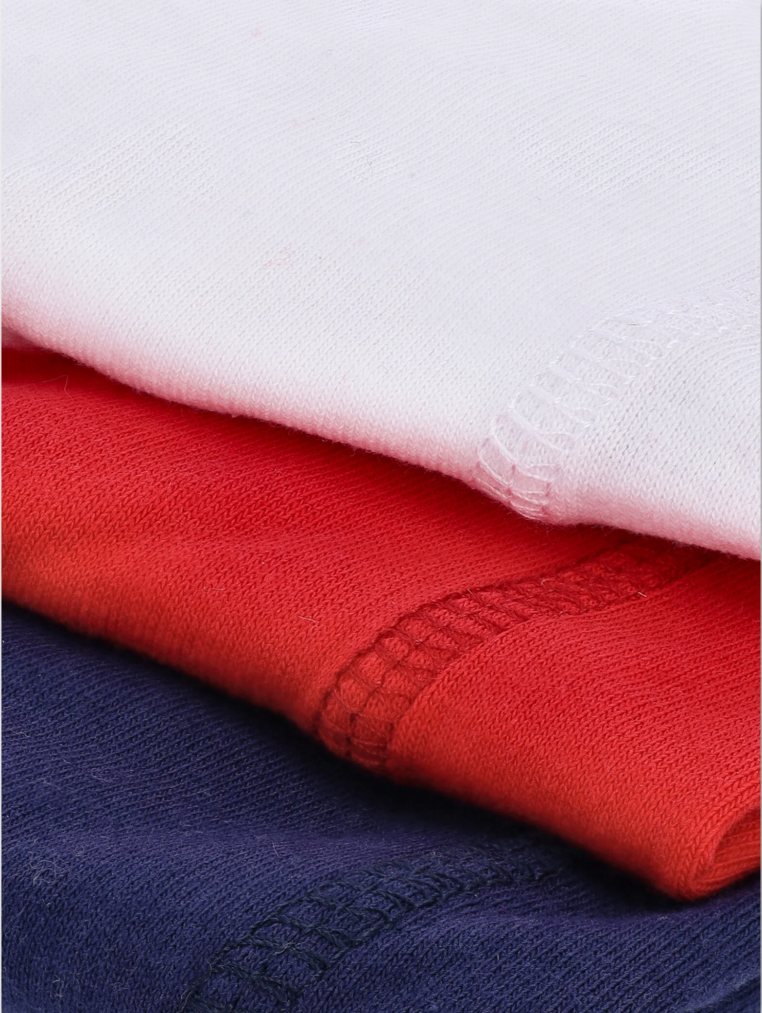 Pre-Boys 3 Pack Plain Boxers - Red/White/Navy - Image 2