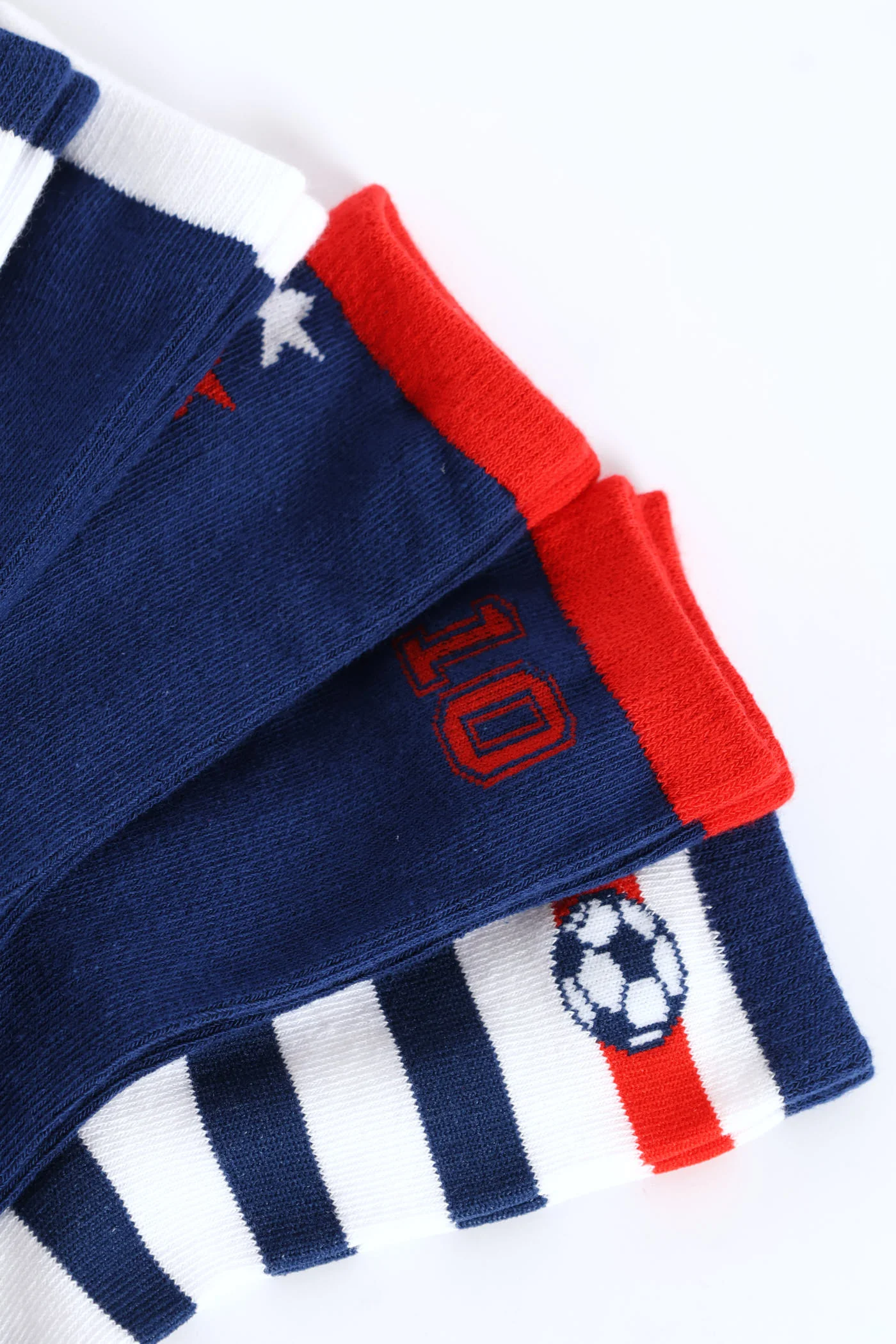 Pre-Boys 5 Pack Football Anklet Socks - Navy - Image 2