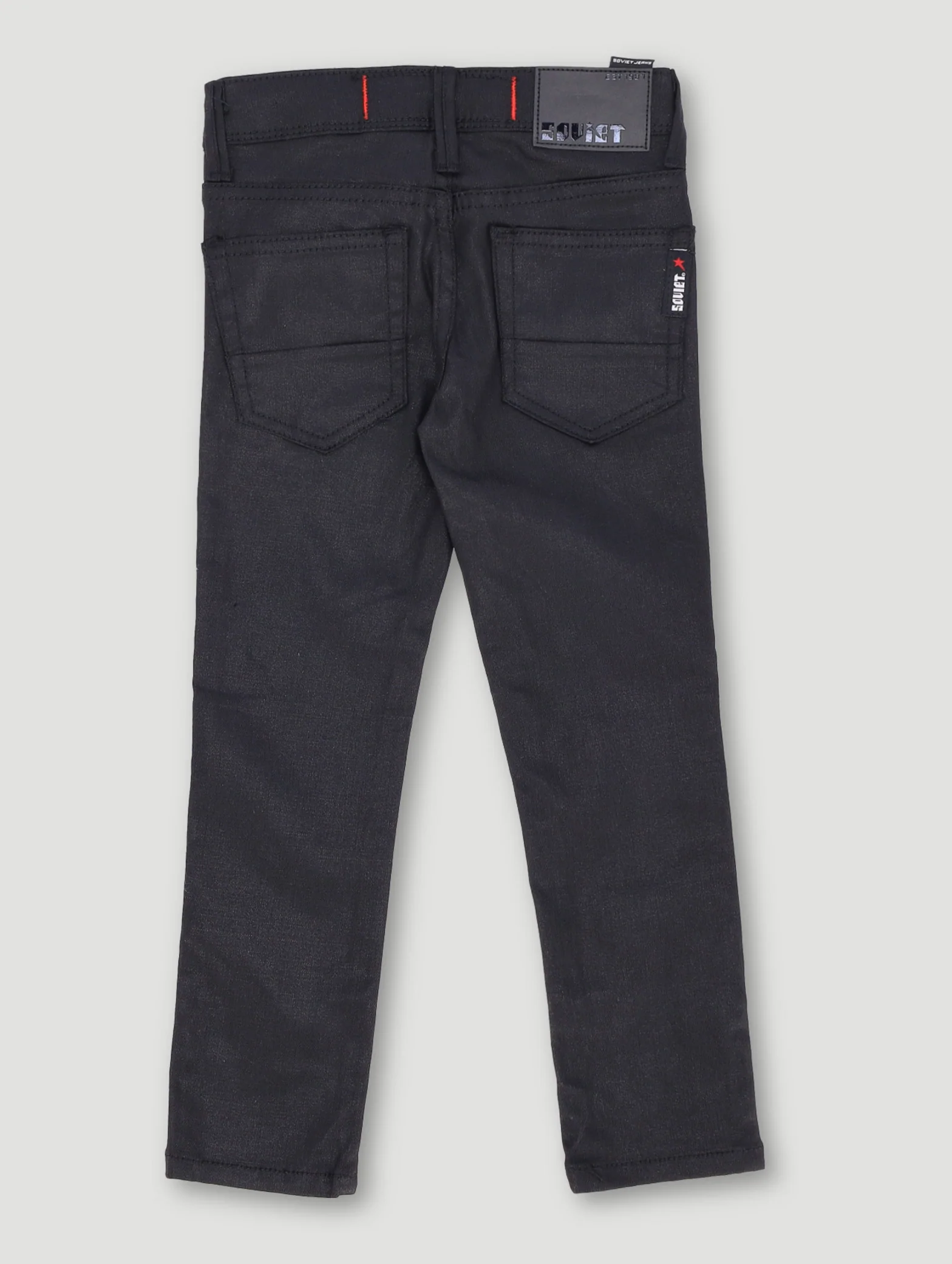 Pre-Boys Armando Coated Denim - Black - Image 2