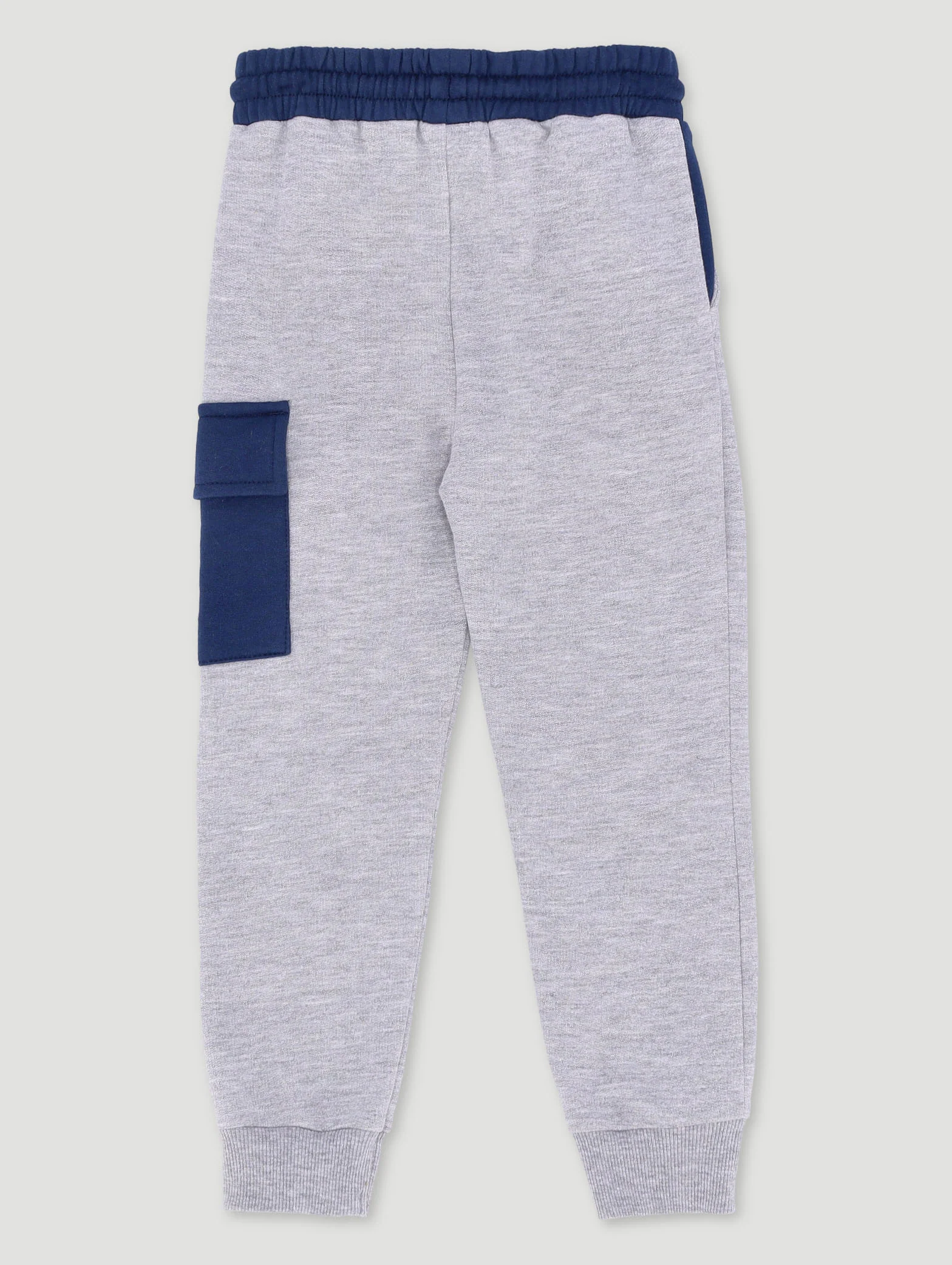 Pre-Boys Basketball NY Colour Block Jogger - Navy/Grey - Image 2