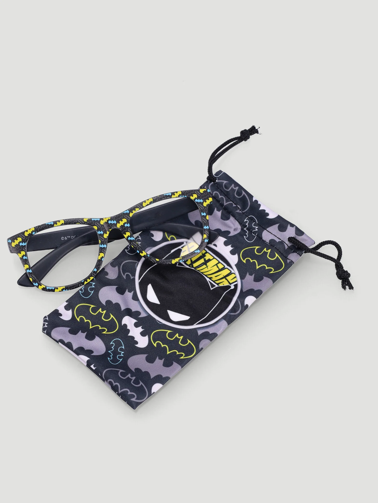 Pre-Boys Batman Blue Light Glasses And Pouch - Black - Image 3