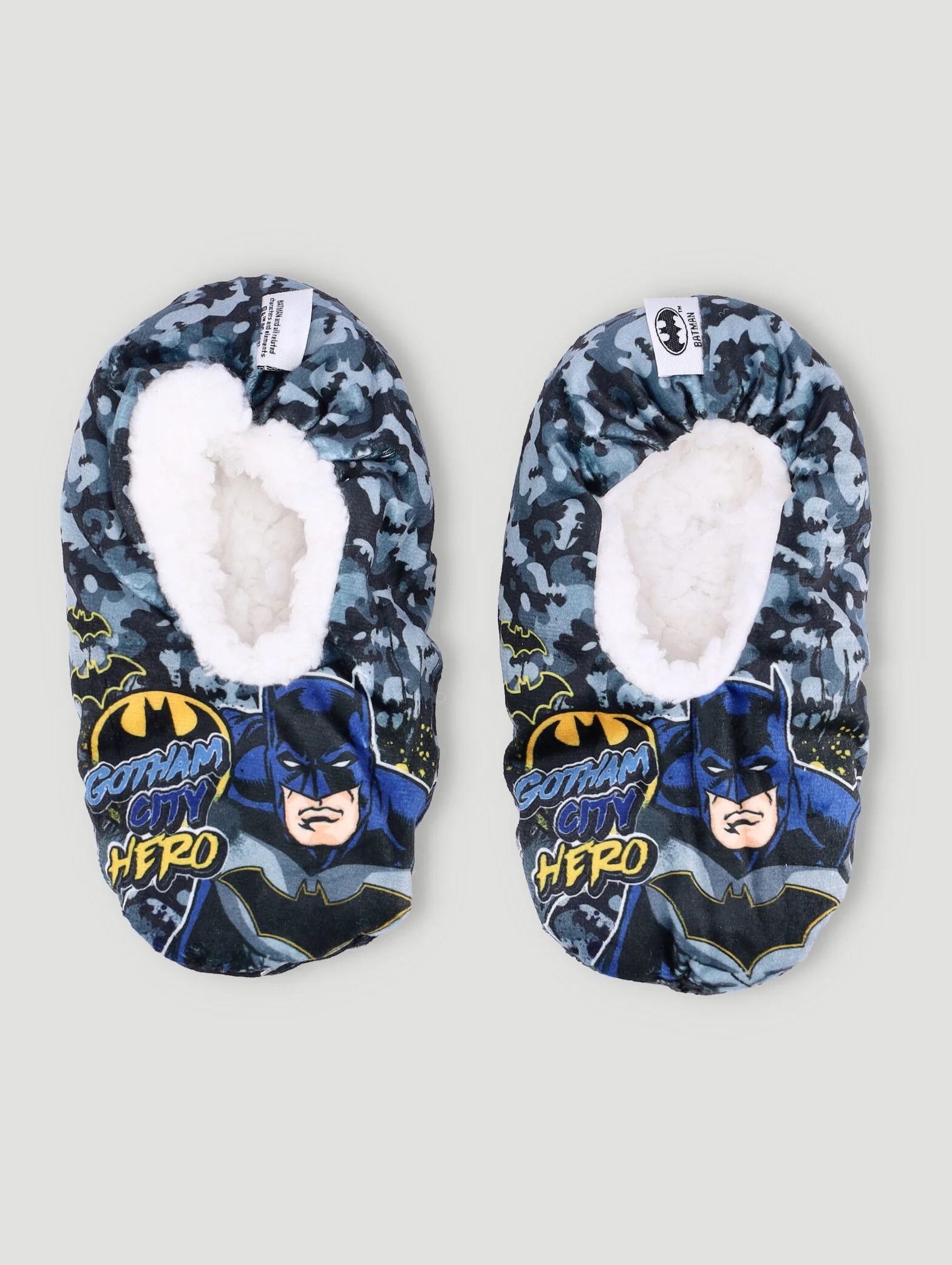 Pre-Boys Batman Sherpa Sock Shoe - Black - Image 2