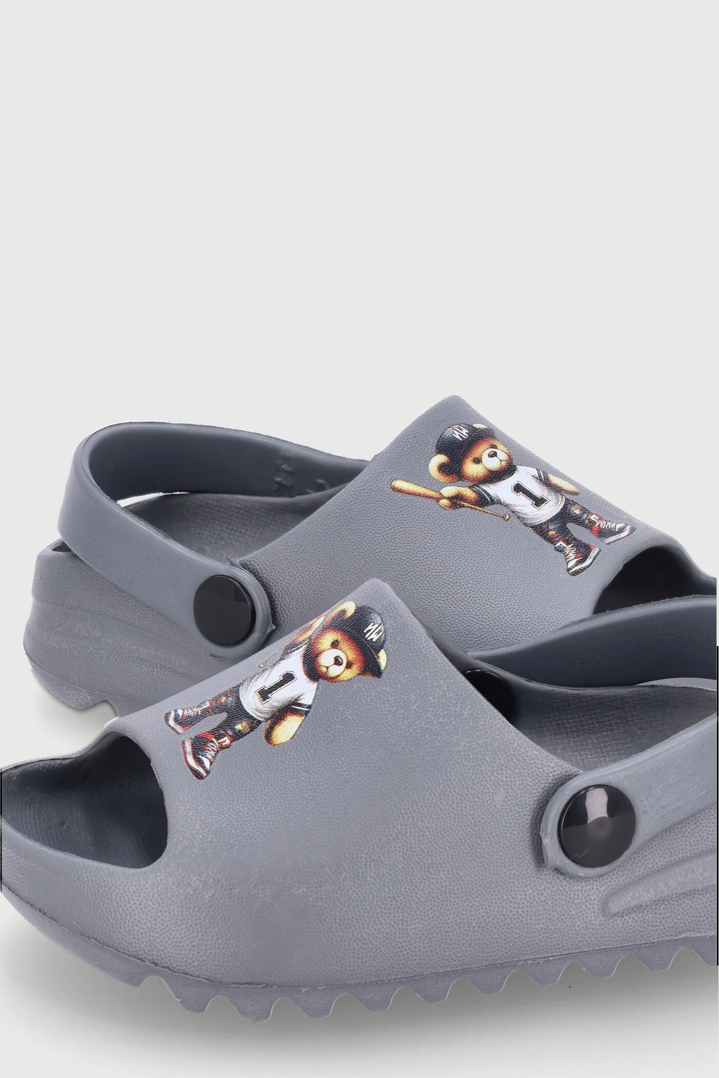 Pre-Boys Bear Moulded Slide - Grey - Image 2