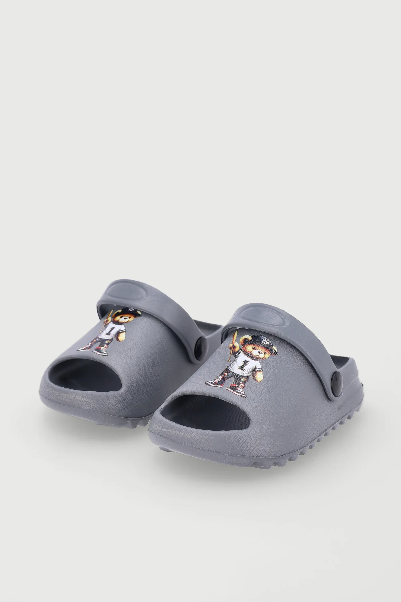 Pre-Boys Bear Moulded Slide - Grey - Image 3