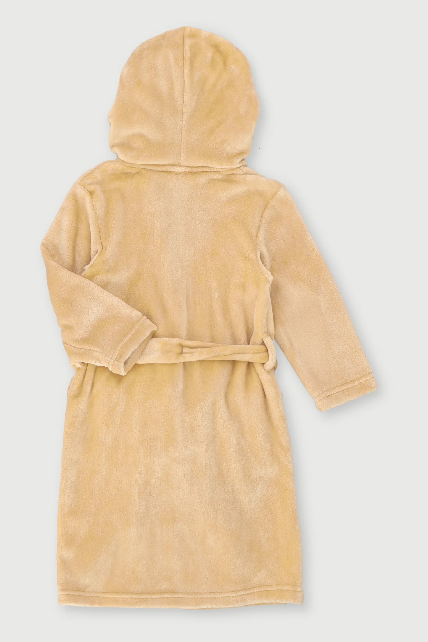 Pre-Boys Bear Pocket Gown - Wheat - Image 2