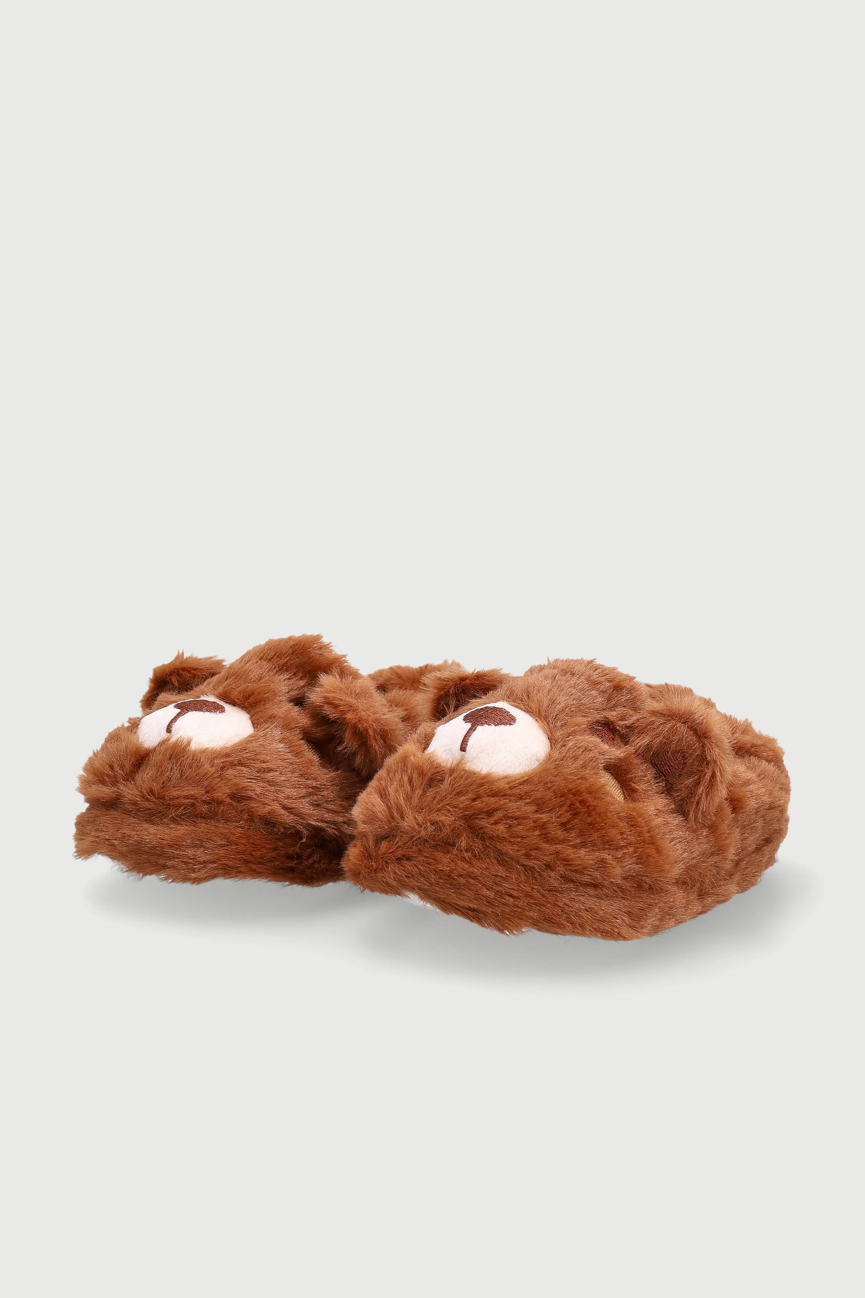 Pre-Boys Bear Slipper - Brown - Image 3