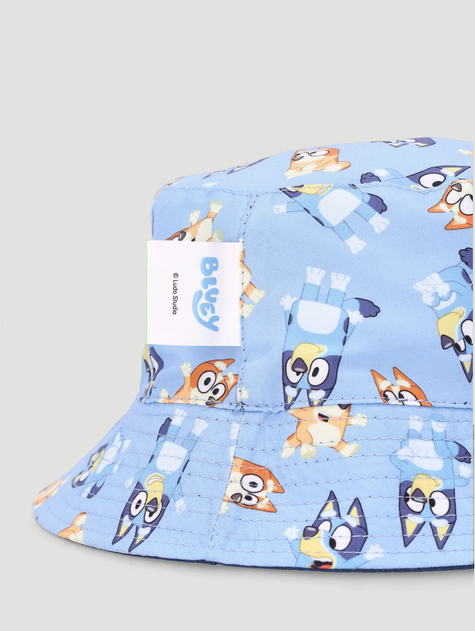 Pre-Boys Reversible Bluey Bucket Hat - Blue - Image 5
