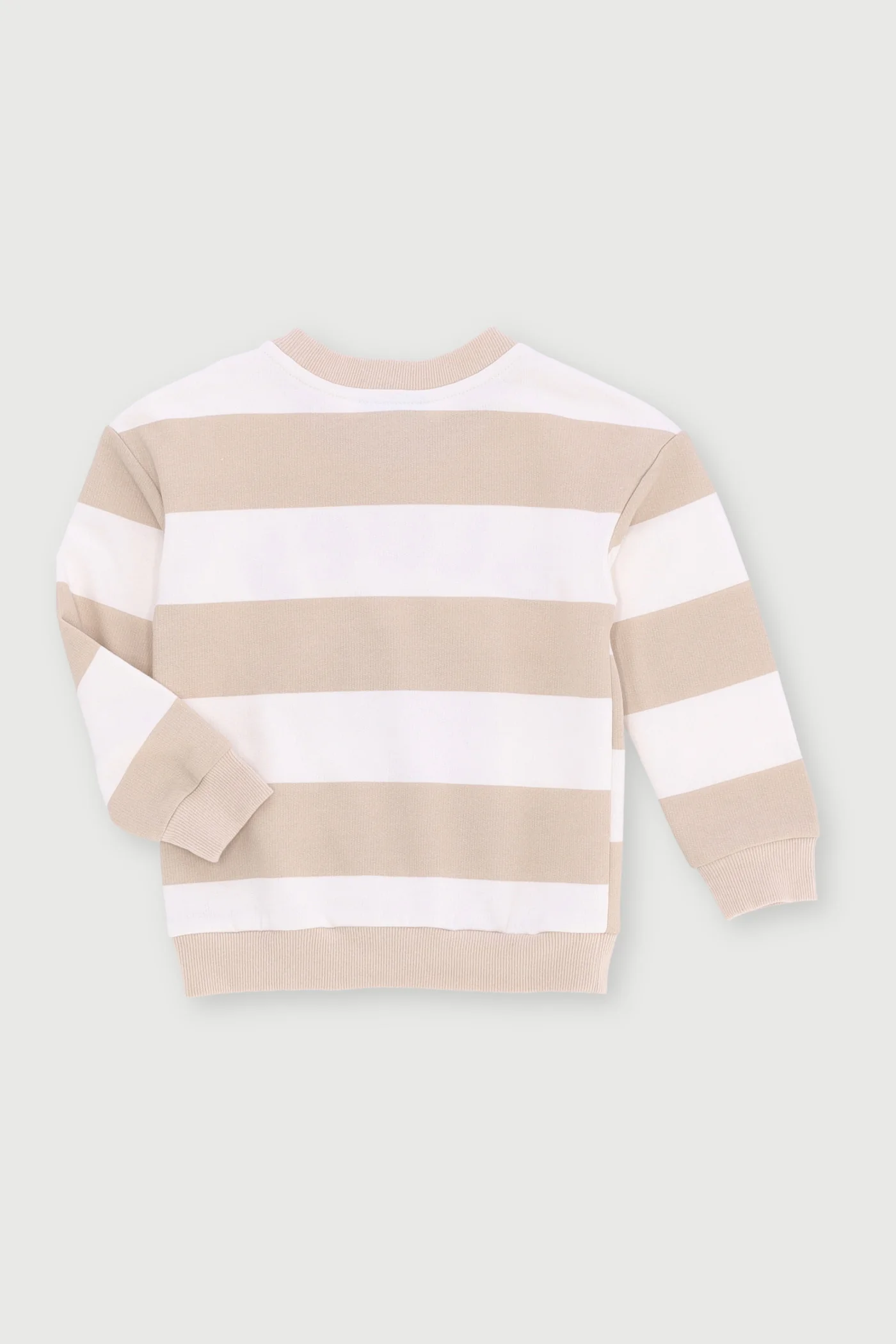 Pre-Boys Bluey Striped Crew Top - Stone - Image 2
