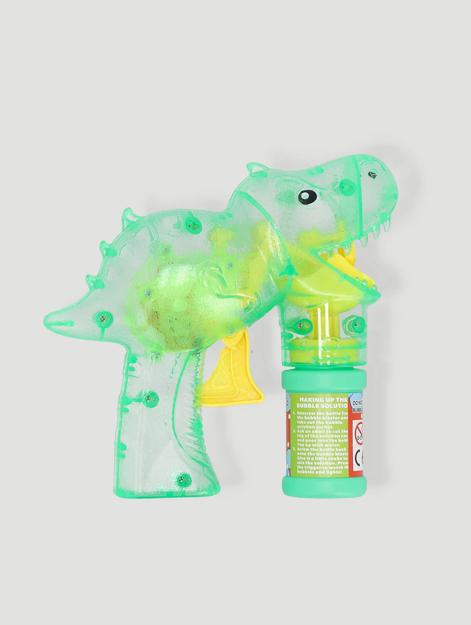 Pre-Boys Bubbletastic Dino Bubble Gun Light Up - Multi - Image 2