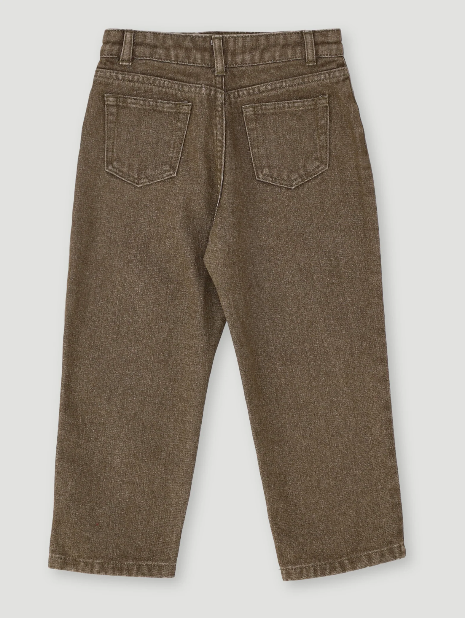 Pre- Boys Bull Denim - Olive - Image 2