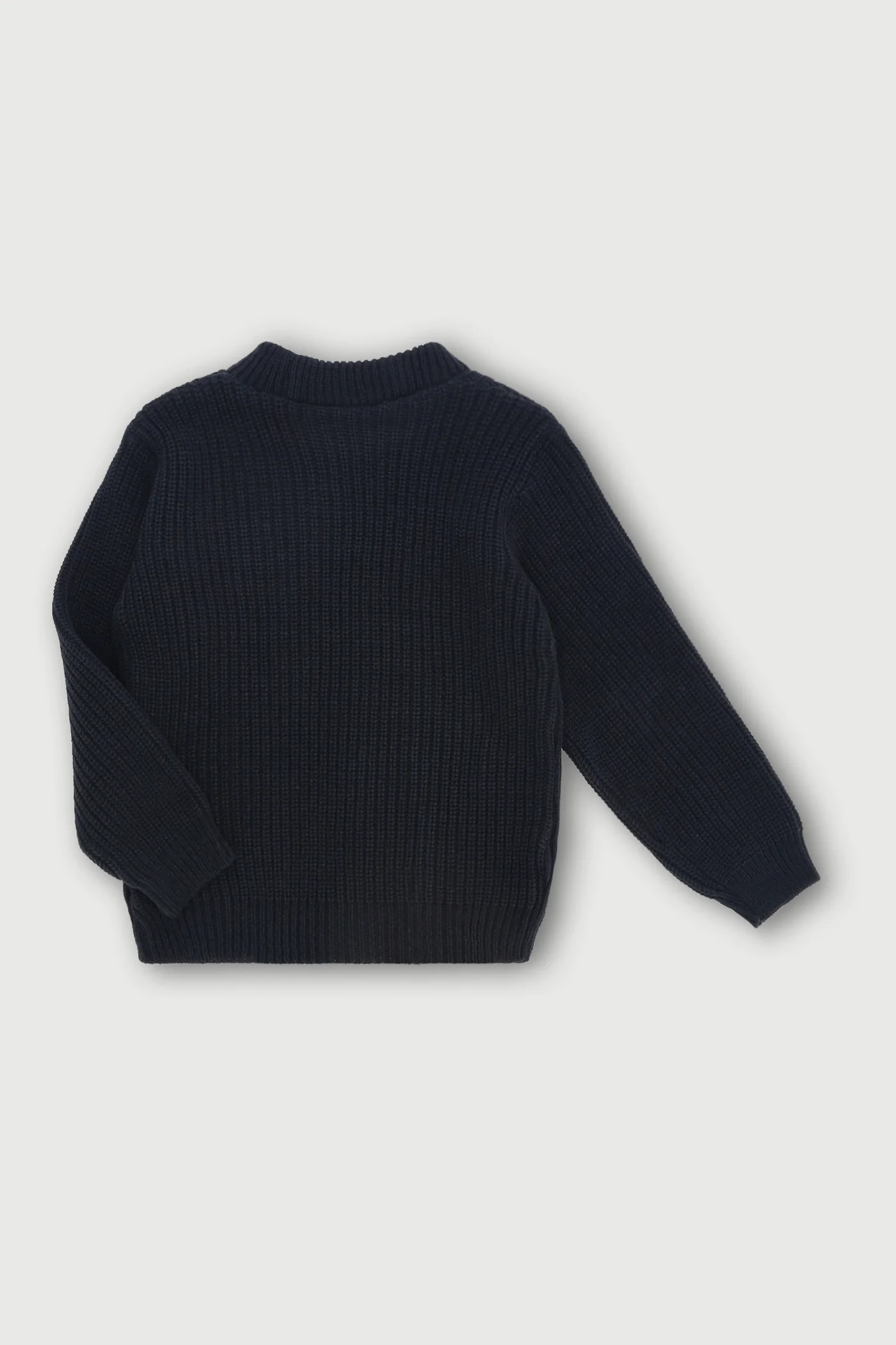 Pre-Boys Cable Knit Pullover - Black - Image 2