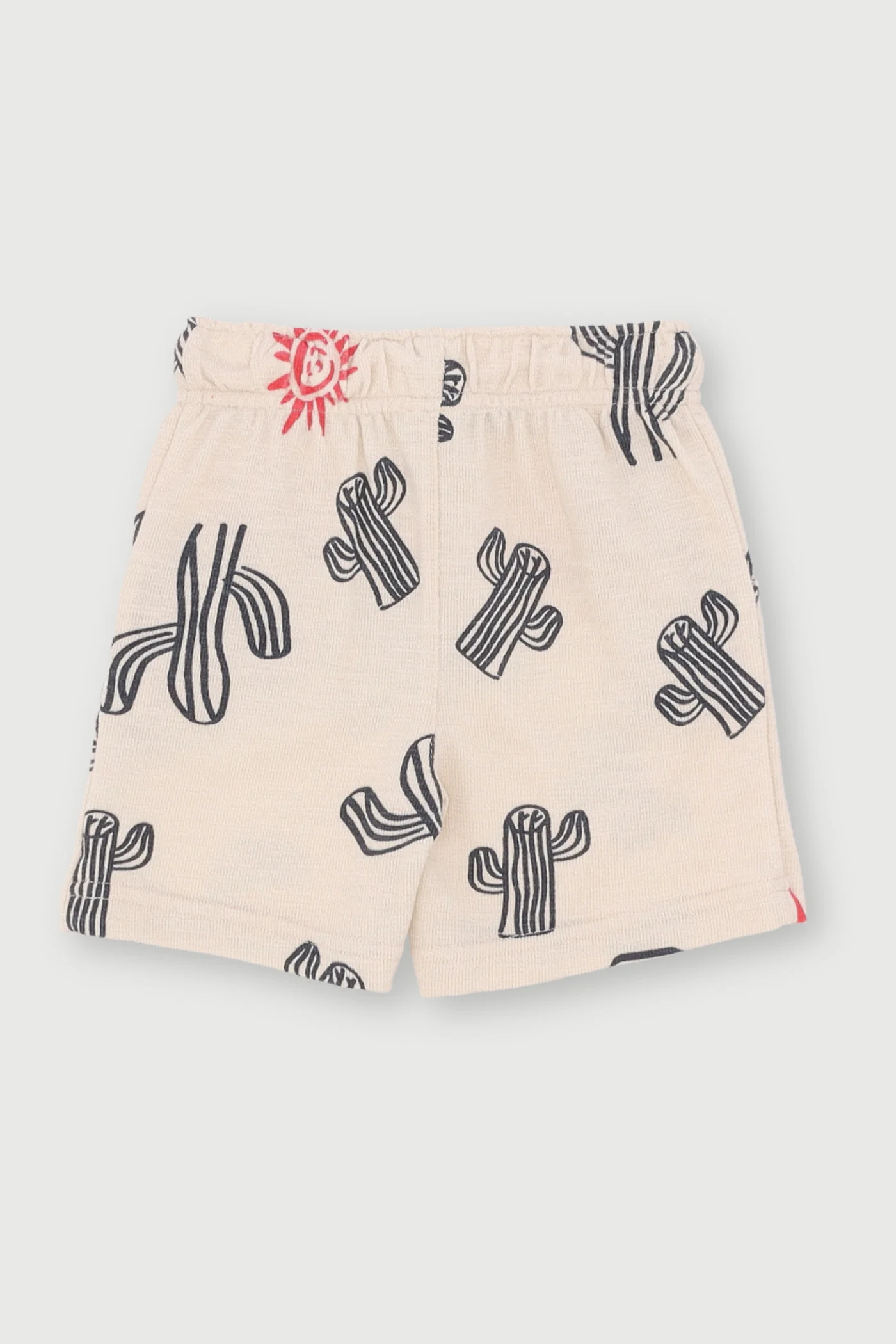 Pre- Boys Cactus Terry Fleece Shorts - Stone - Image 2
