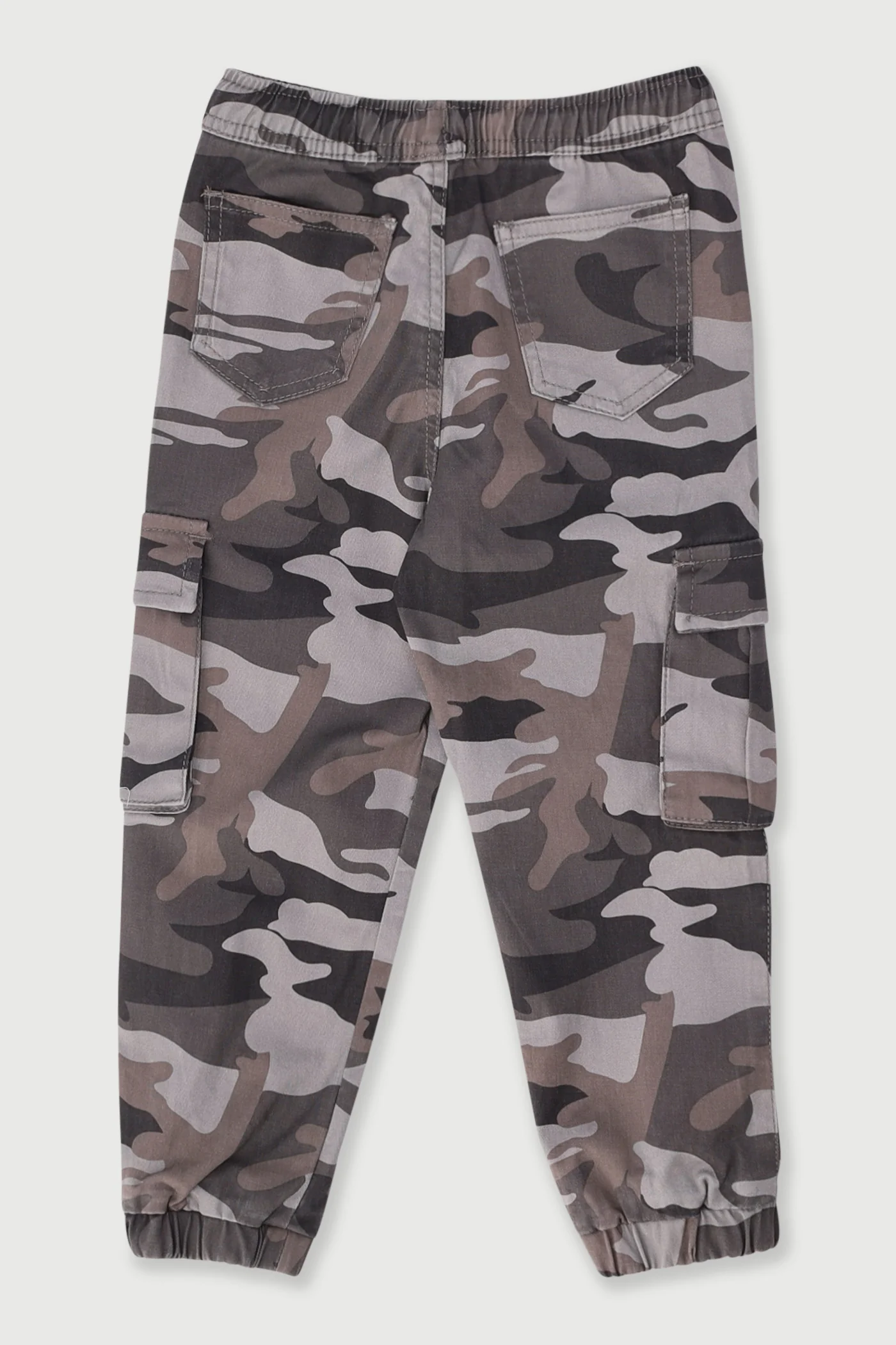 Pre-Boys Camo Twill Jogger Pants - Grey - Image 2