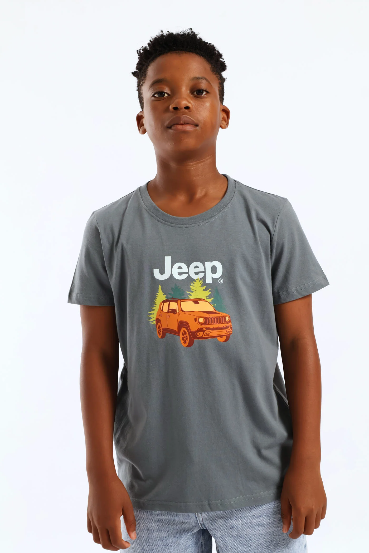Pre-Boys Car Fashion Tee - Grey - Image 2