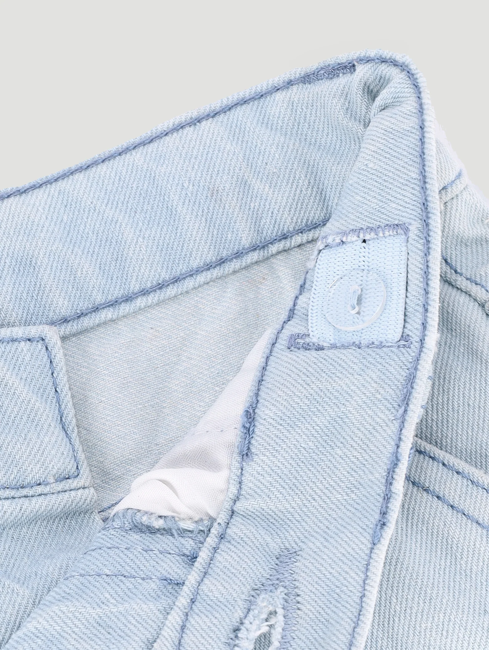 Pre- Boys Cargo Denim Short - Mid Blue - Image 3