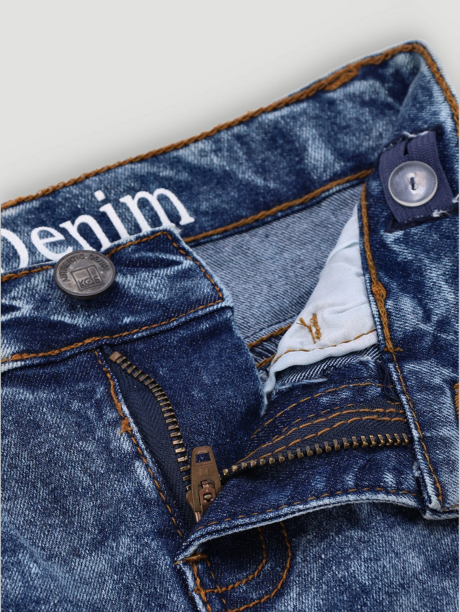 Pre-Boys Cargo Denims - Dark Blue - Image 2