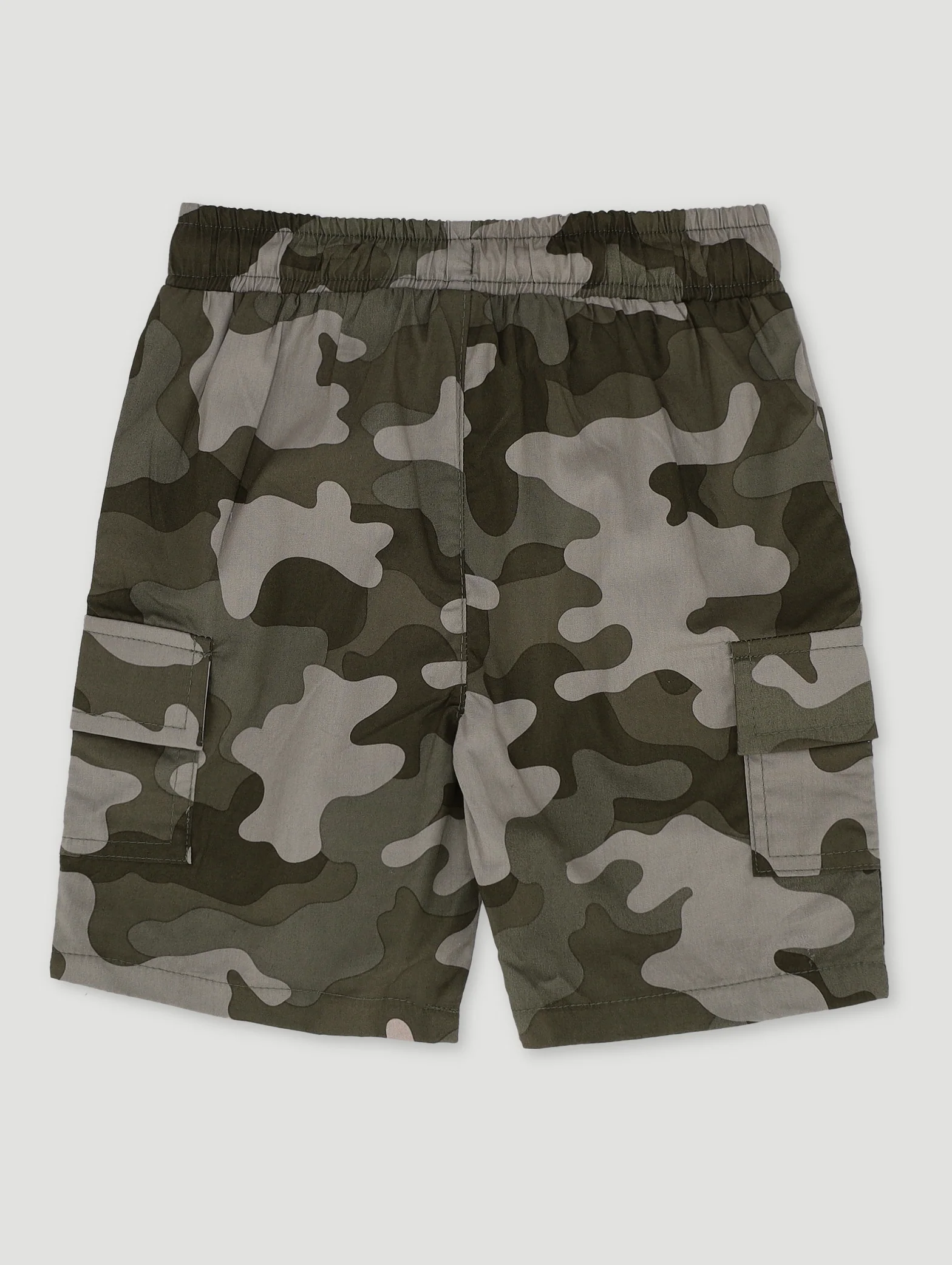 Pre-Boys Cargo Twill Short - Camo - Image 2