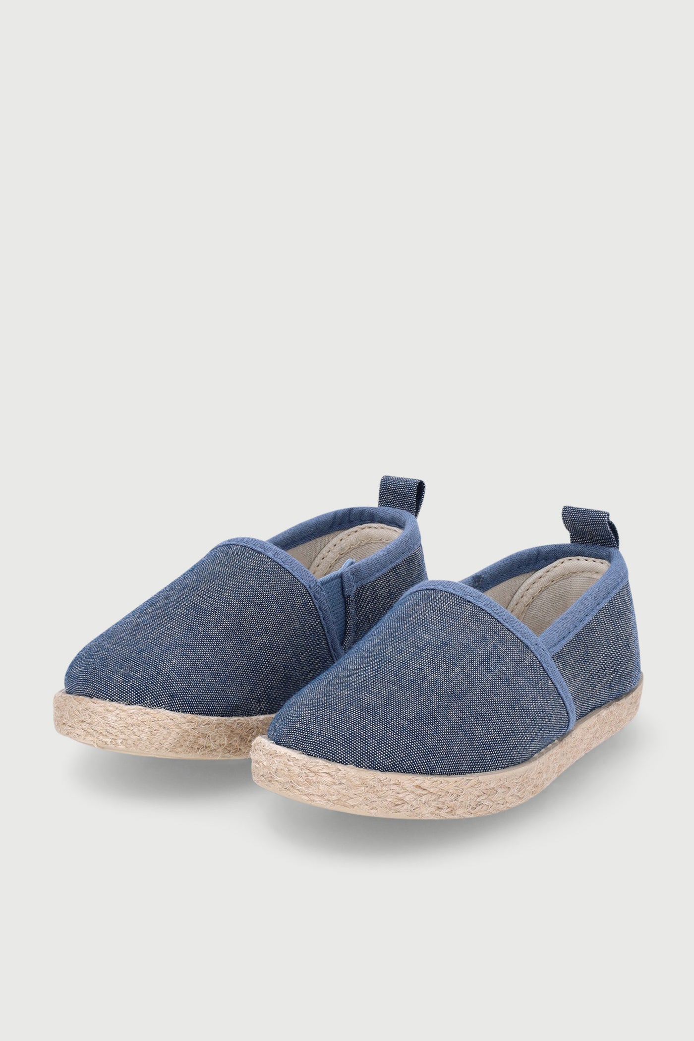 Pre-Boys Chambray Espadrille Sandal - Blue - Image 3