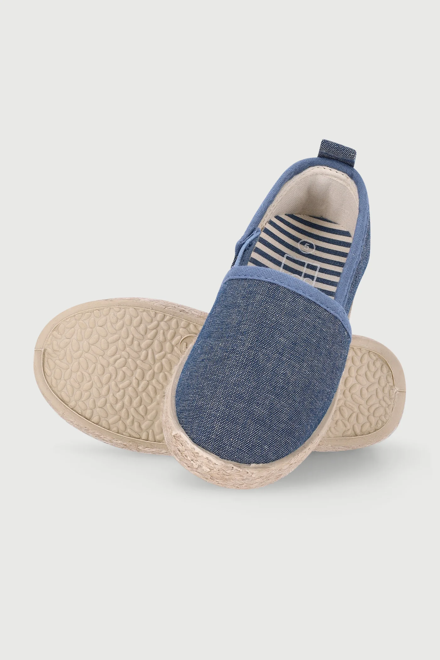 Pre-Boys Chambray Espadrille Sandal - Blue - Image 4