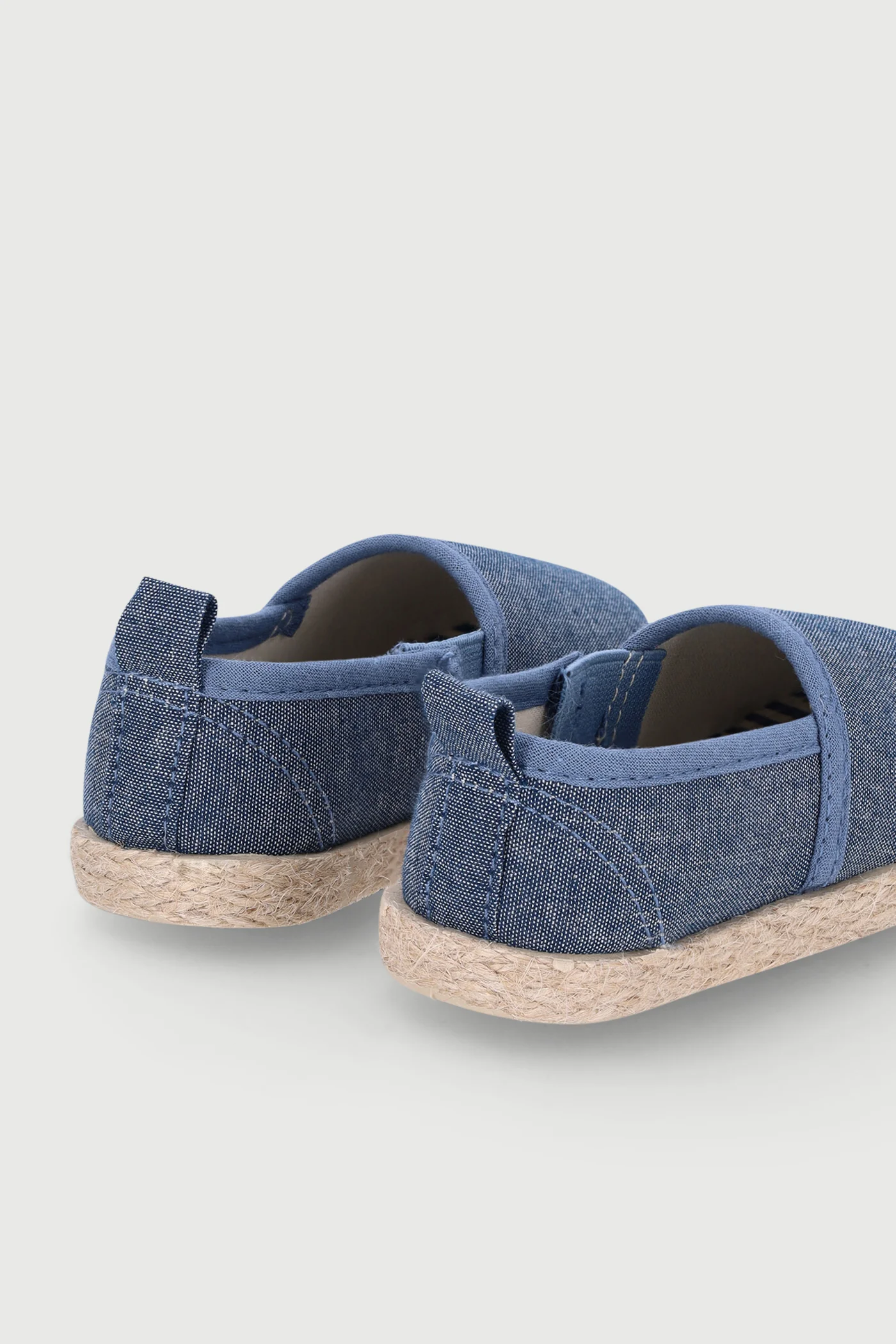 Pre-Boys Chambray Espadrille Sandal - Blue - Image 5