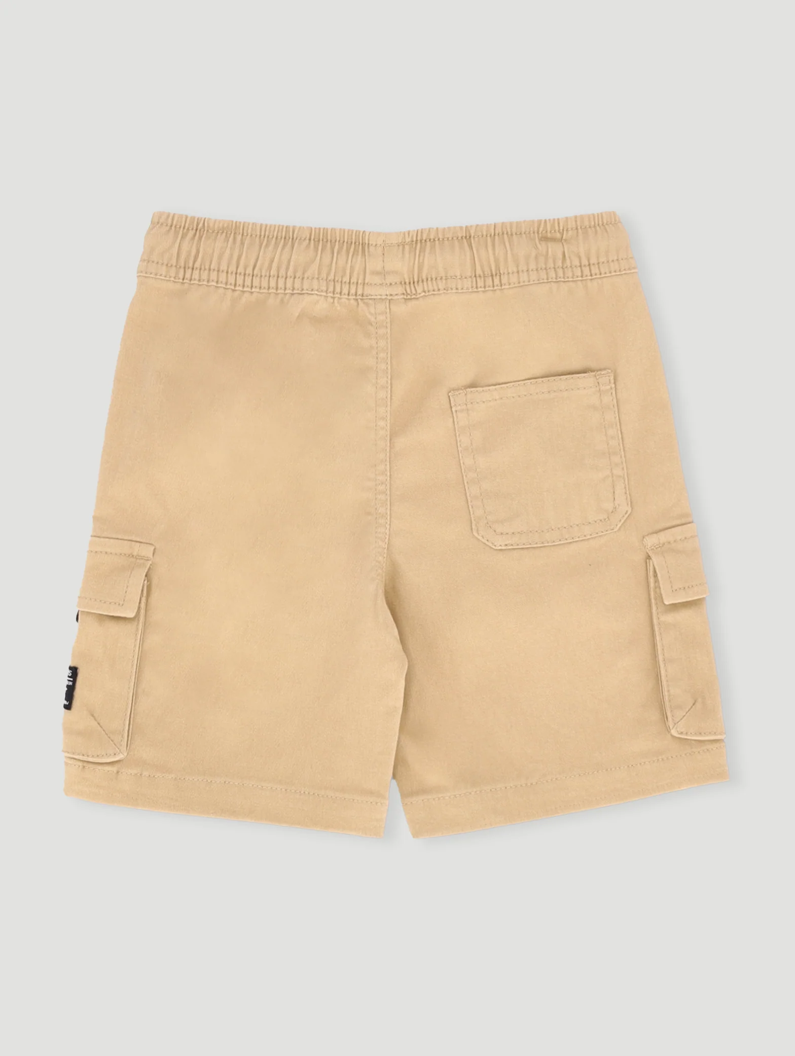 Pre- Boys Chino Cargo Pocket Shorts - Stone - Image 2
