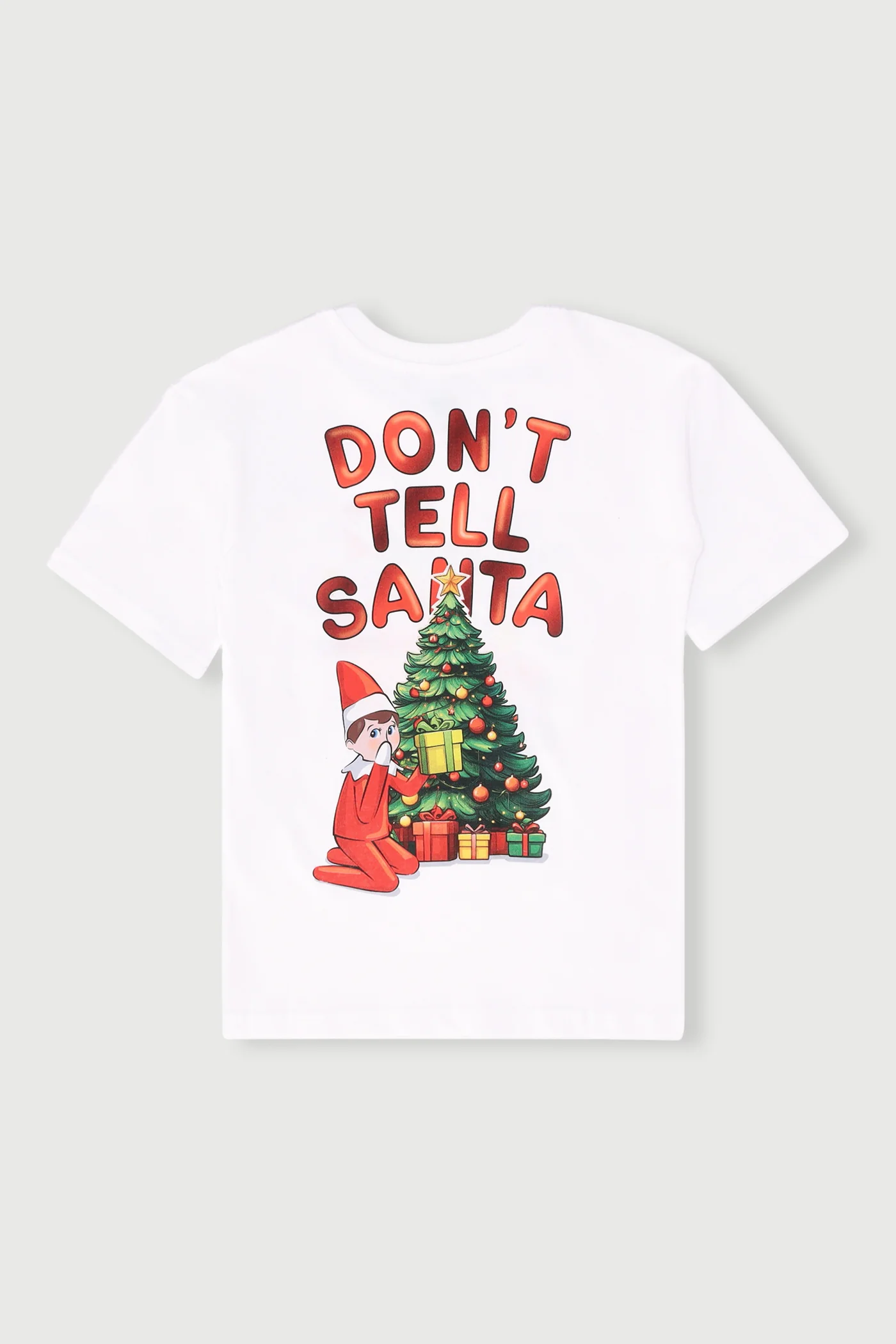 Pre-Boys Christmas Elf Foil Tee - White - Image 2