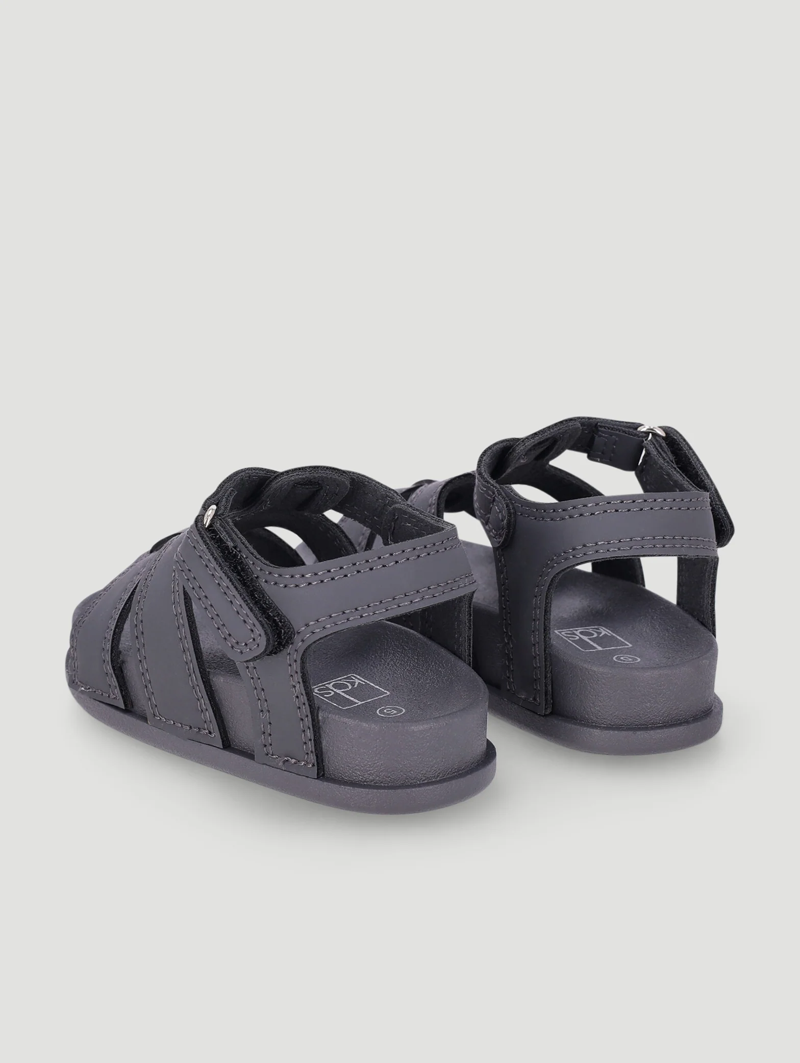Pre-Boys Chunky Sandal - Charcoal - Image 2