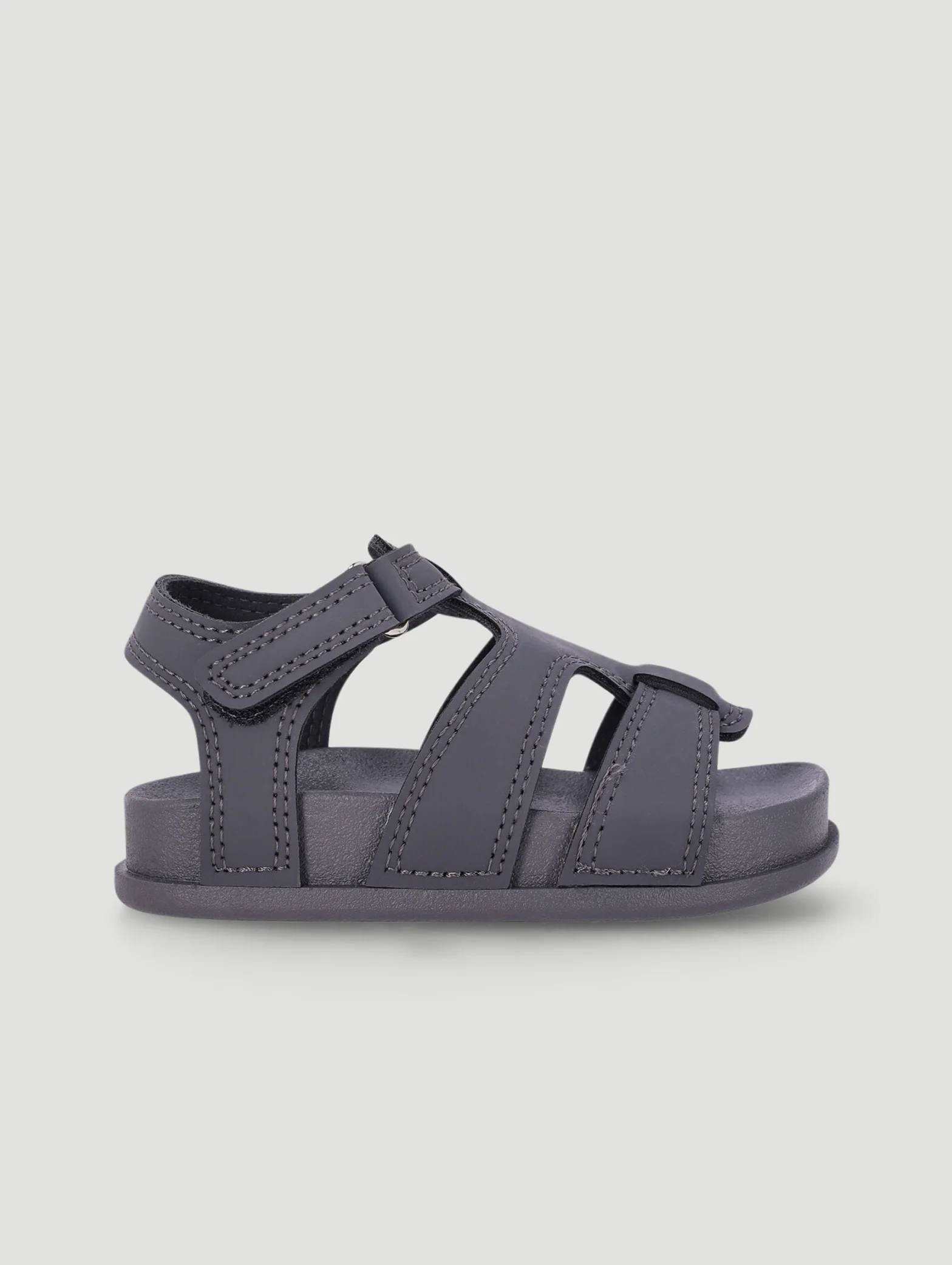 Pre-Boys Chunky Sandal - Charcoal - Image 4