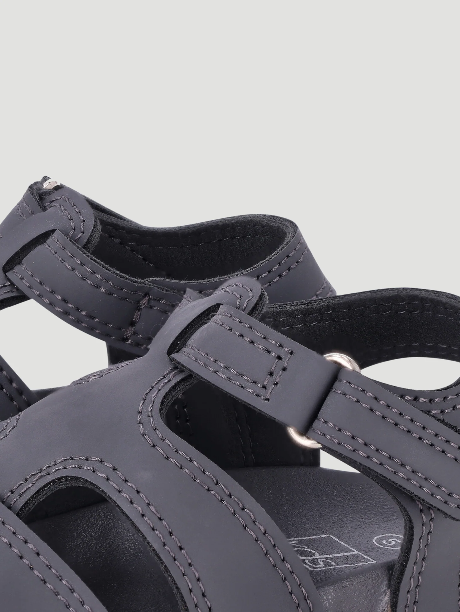 Pre-Boys Chunky Sandal - Charcoal - Image 6