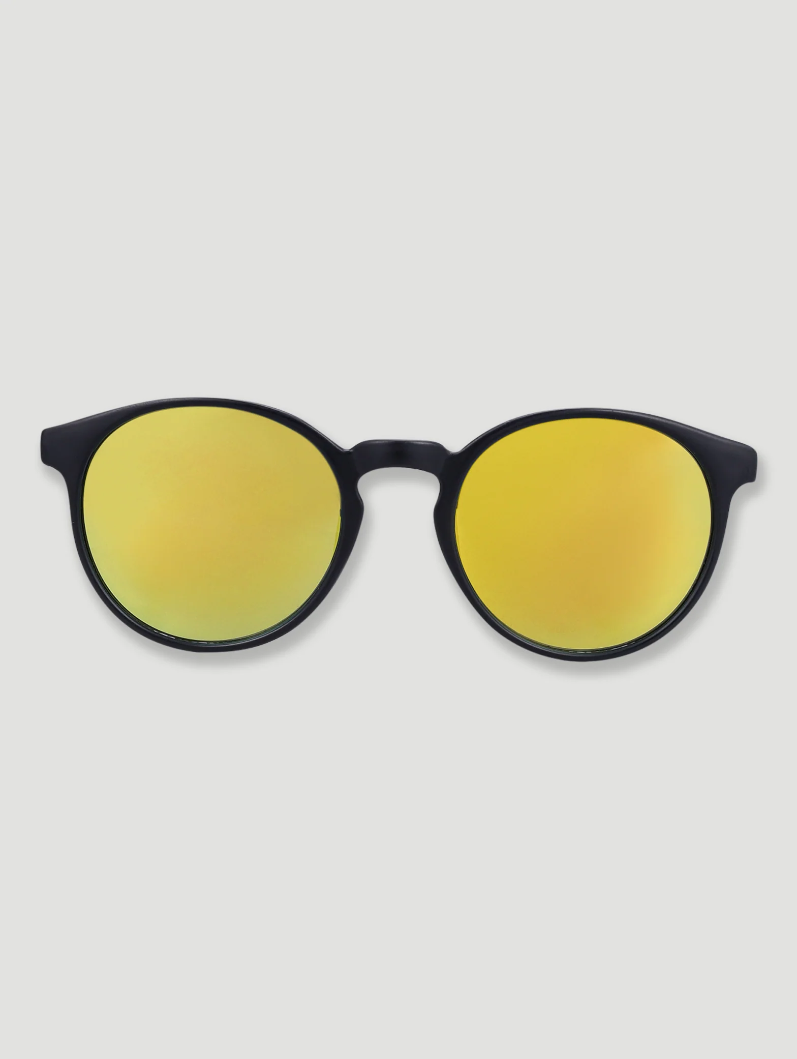 Pre-Boys Classic Gold Mirrored Round Sunnies - Gold - Image 2