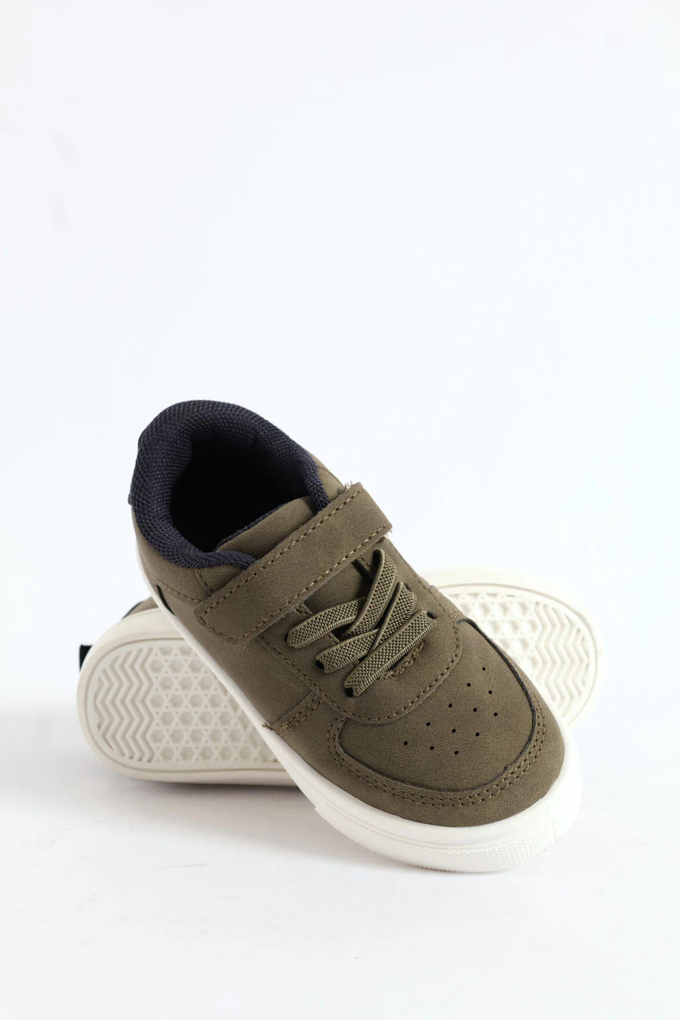 Pre-Boys Classic Sneaker - Olive/Navy - Image 3