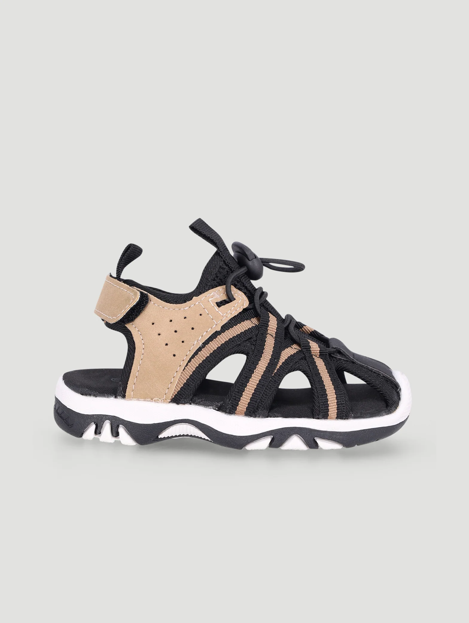 Pre-Boys Closed Toe Adventure Sandal - Black/Grey - Image 2