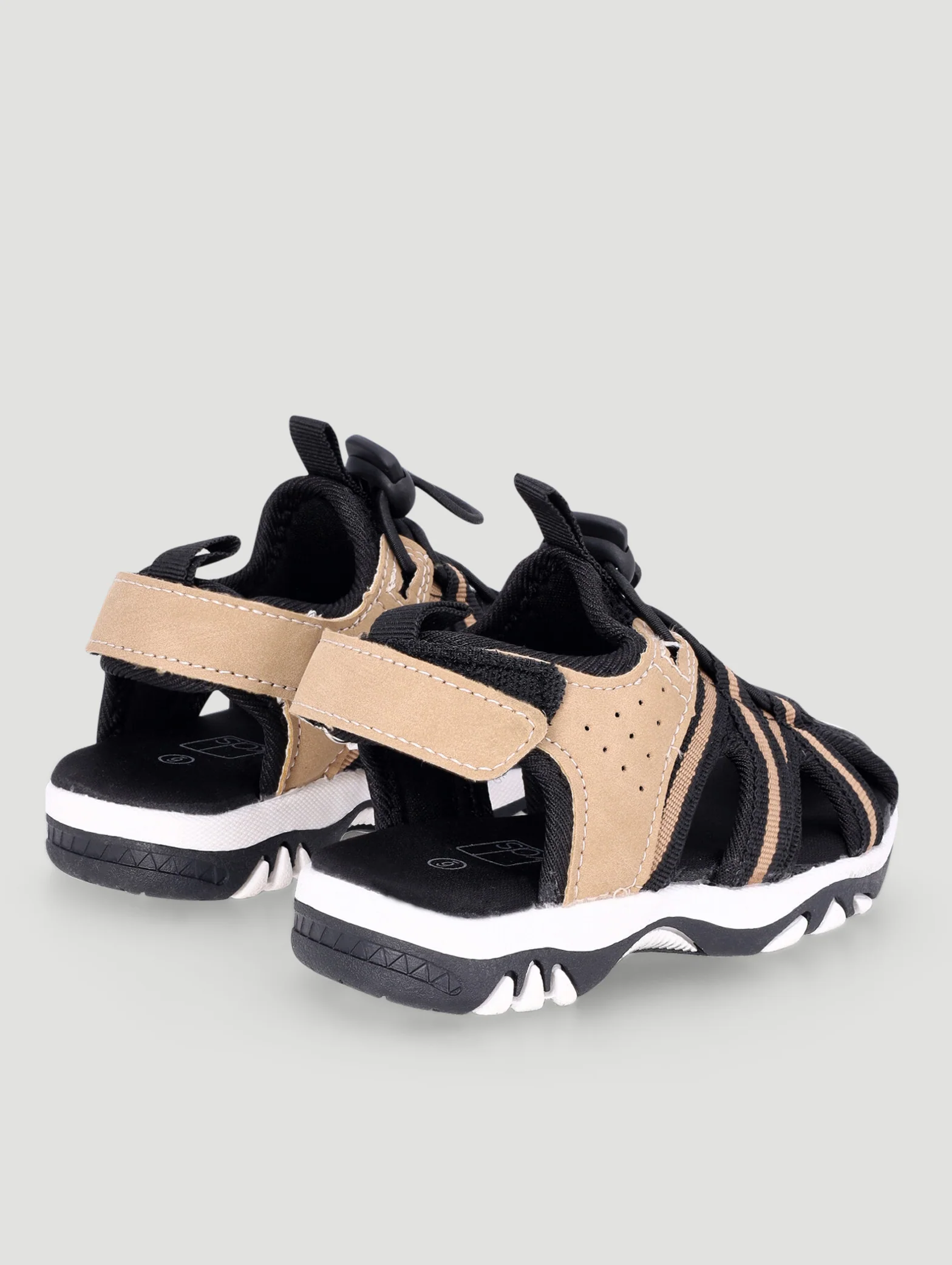 Pre-Boys Closed Toe Adventure Sandal - Black/Grey - Image 4