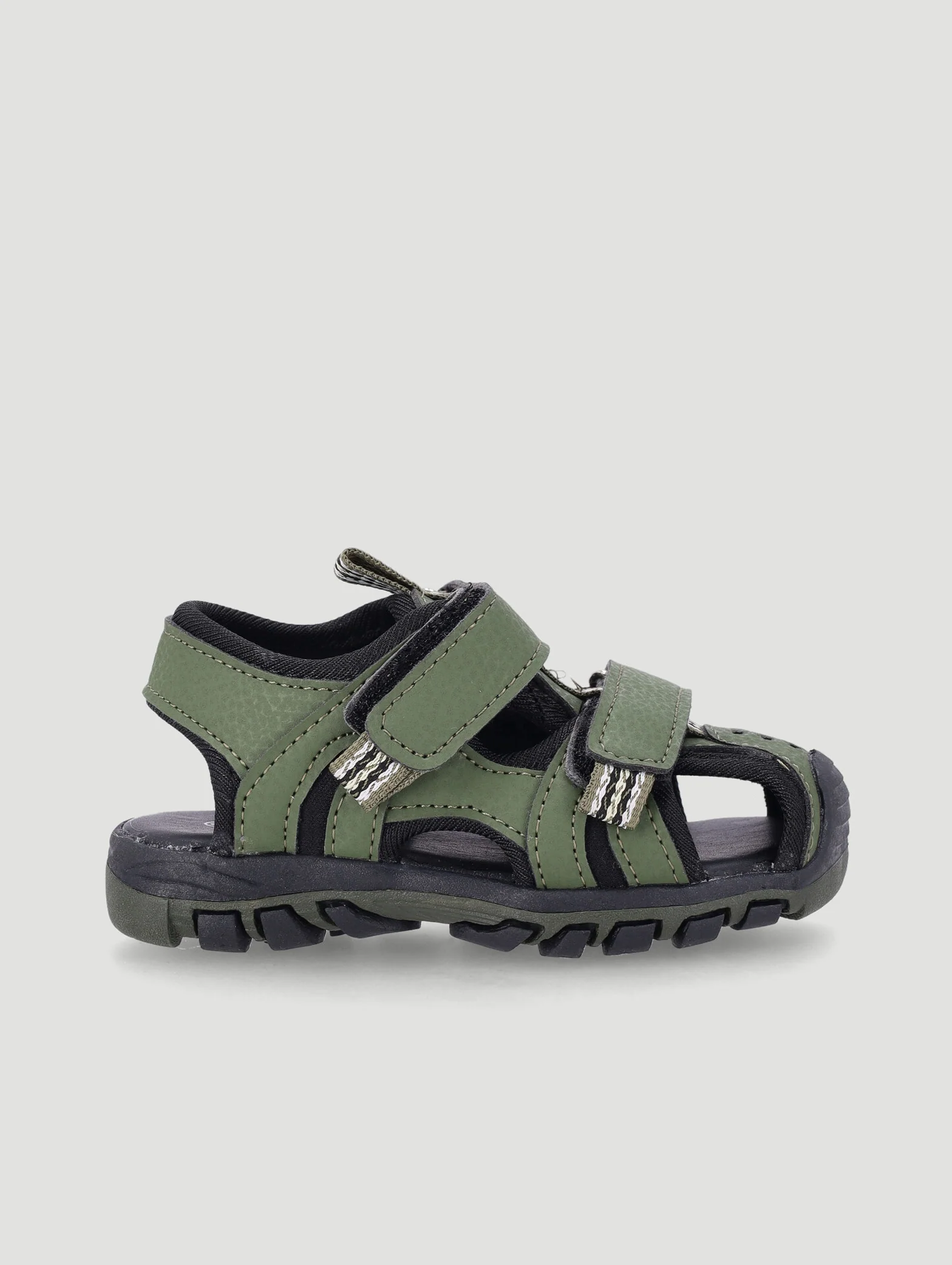 Pre-Boys Closed Toe Adventure Sandal - Olive - Image 2