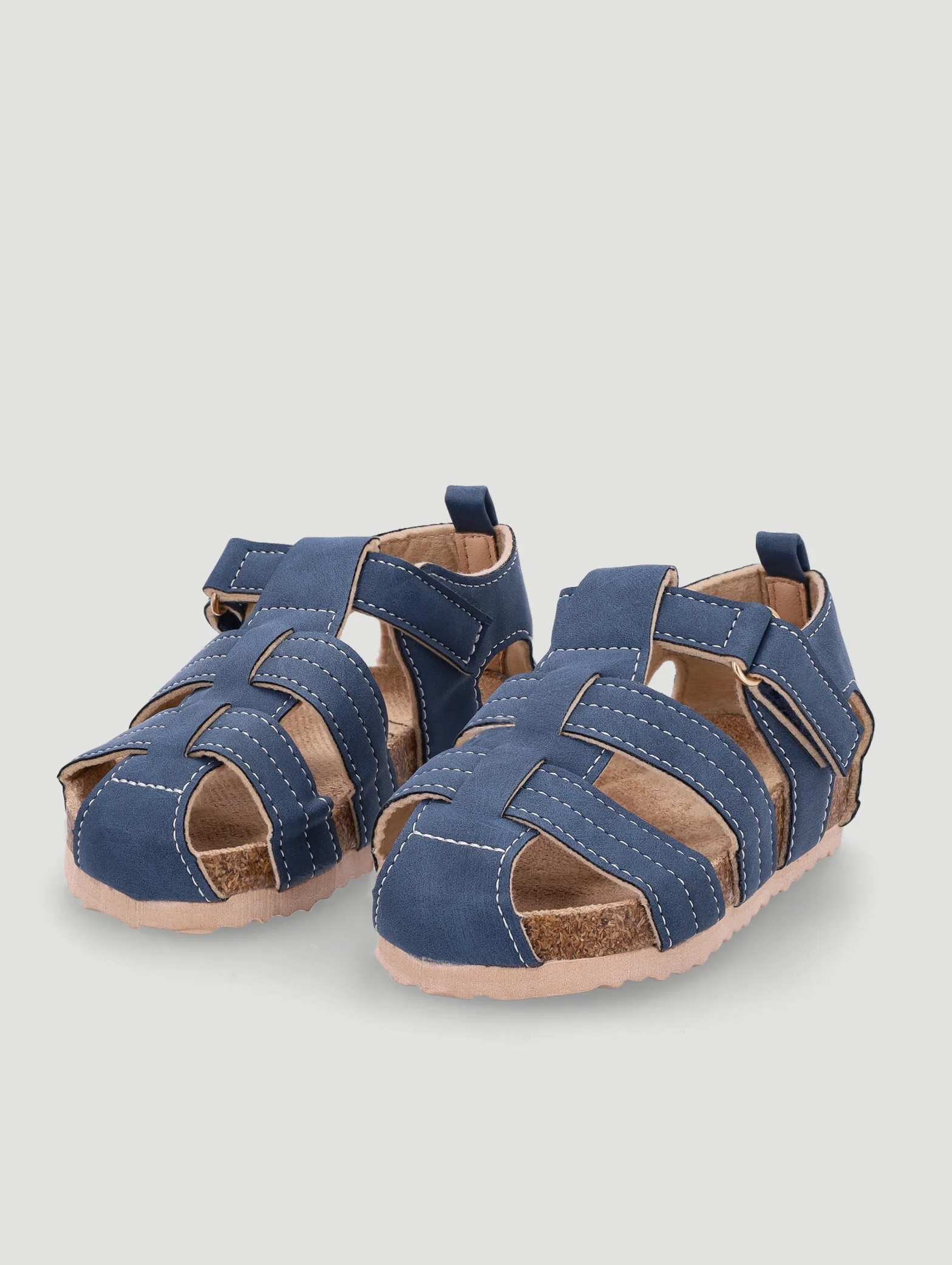 Pre-Boys Closed Toe Health Sandal - Blue - Image 3