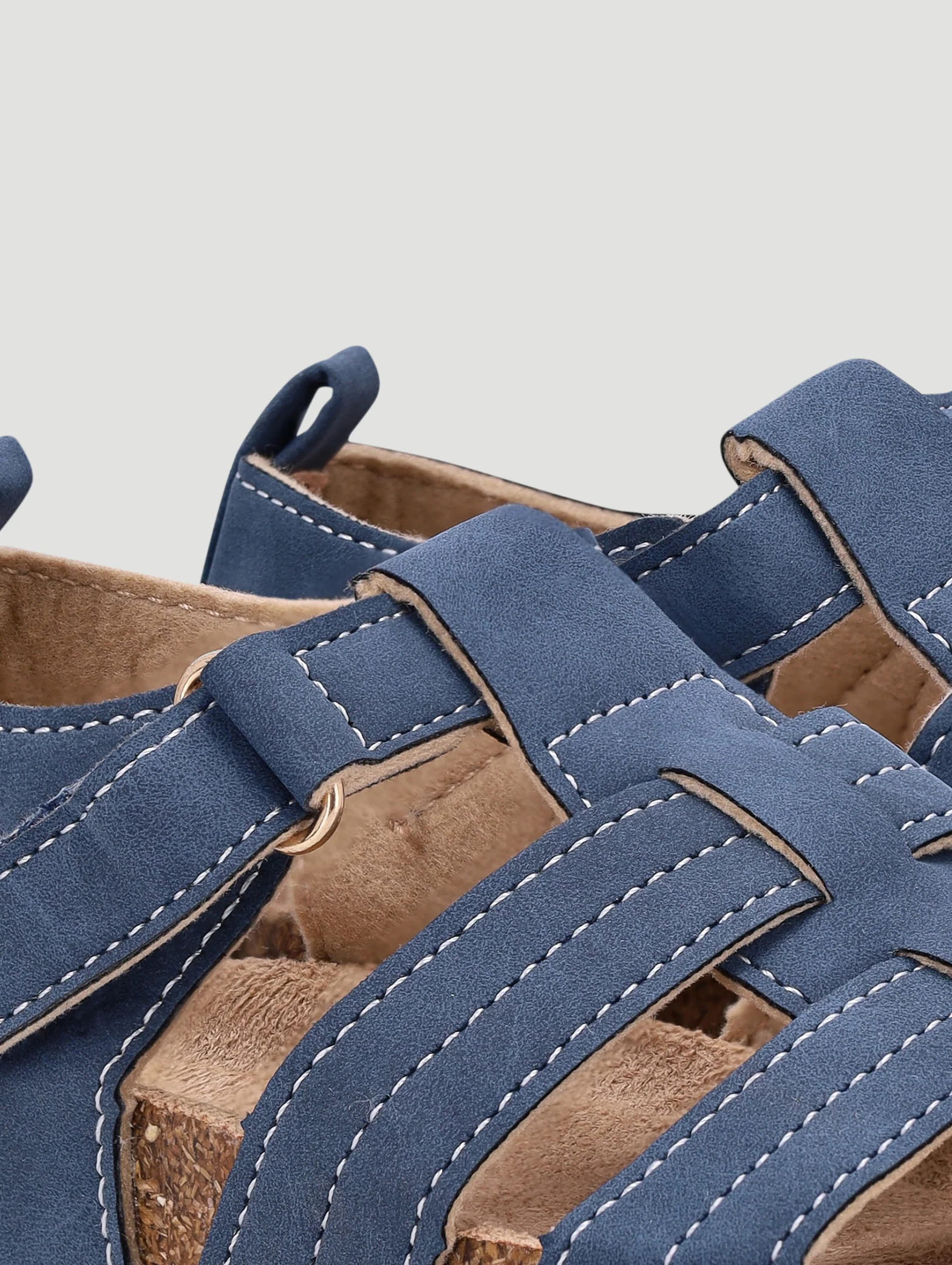 Pre-Boys Closed Toe Health Sandal - Blue - Image 5