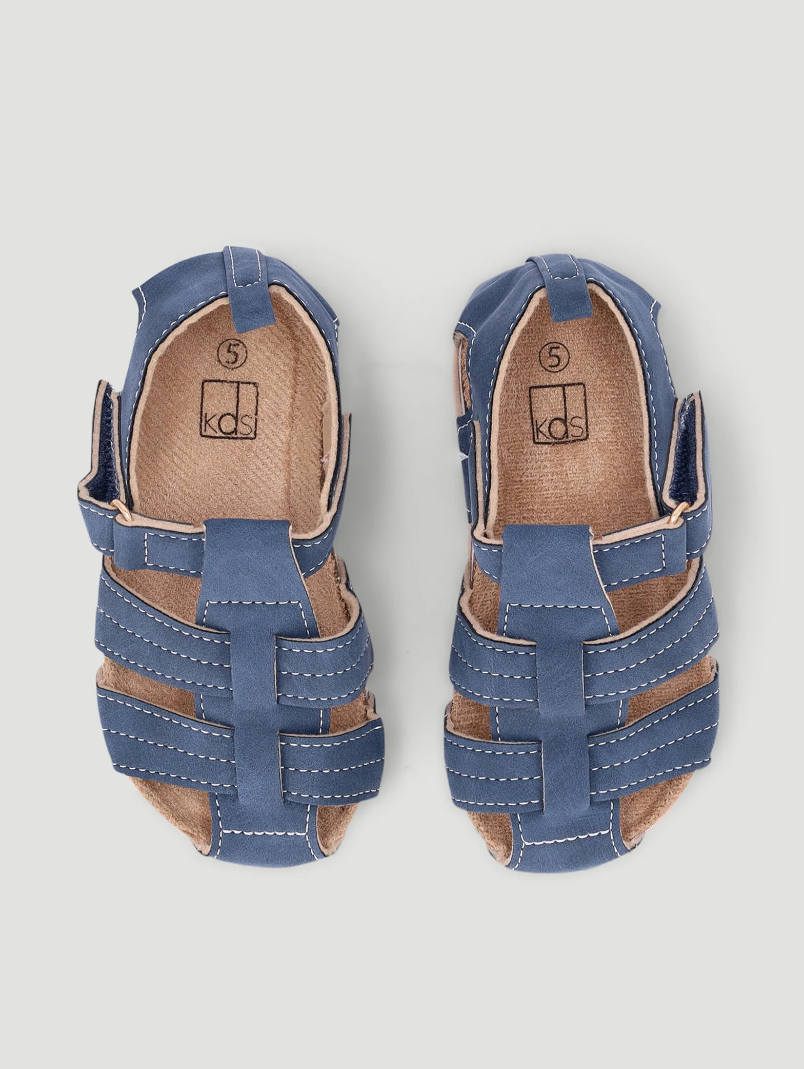 Pre-Boys Closed Toe Health Sandal - Blue - Image 6