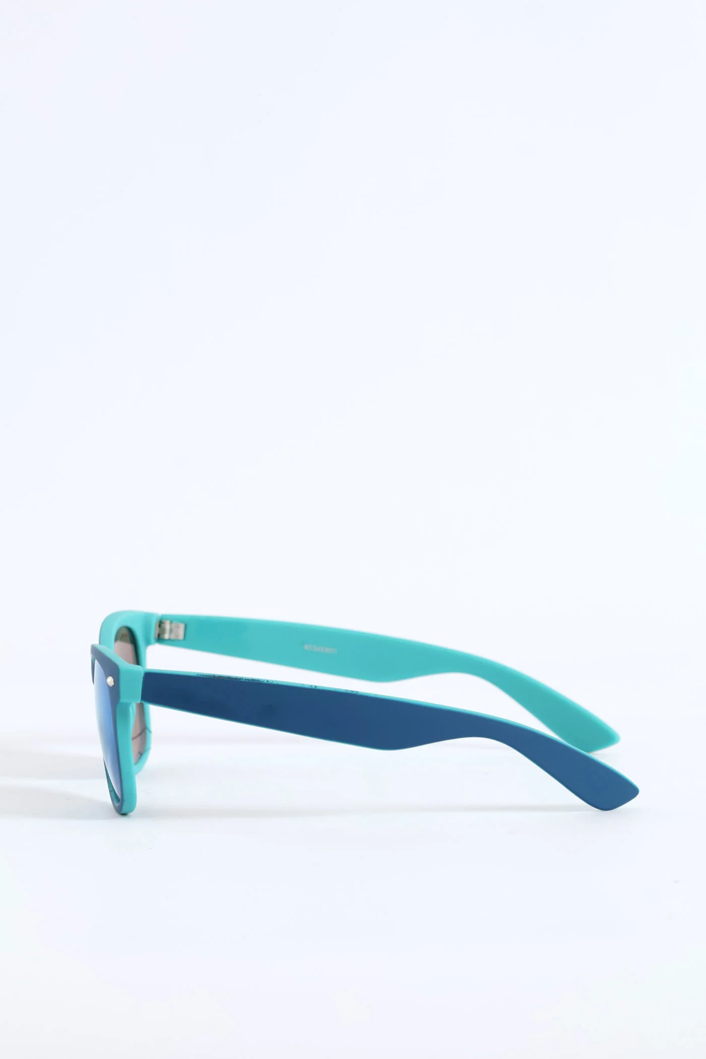 Pre-Boys Colour Block Mirror Wayfarer Sunnies - Blue - Image 3