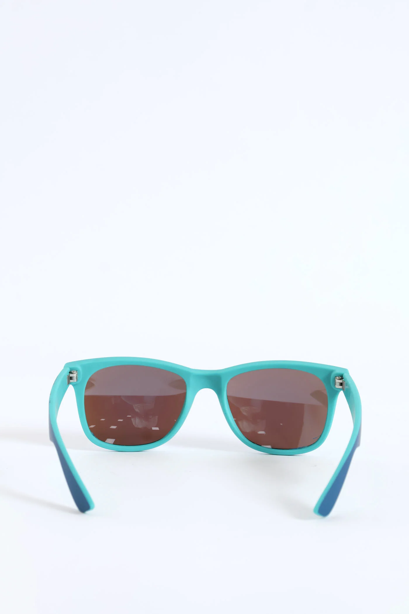 Pre-Boys Colour Block Mirror Wayfarer Sunnies - Blue - Image 4