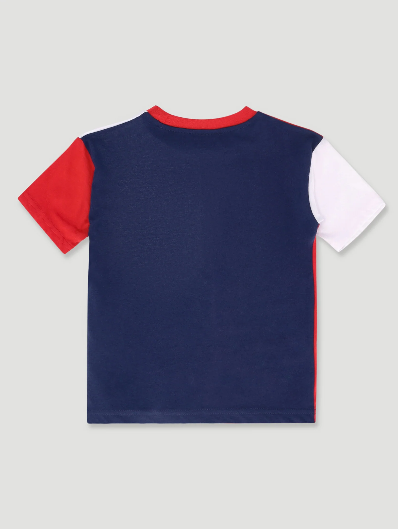 Pre-Boys Colourblock Graphic Tee - Red - Image 2