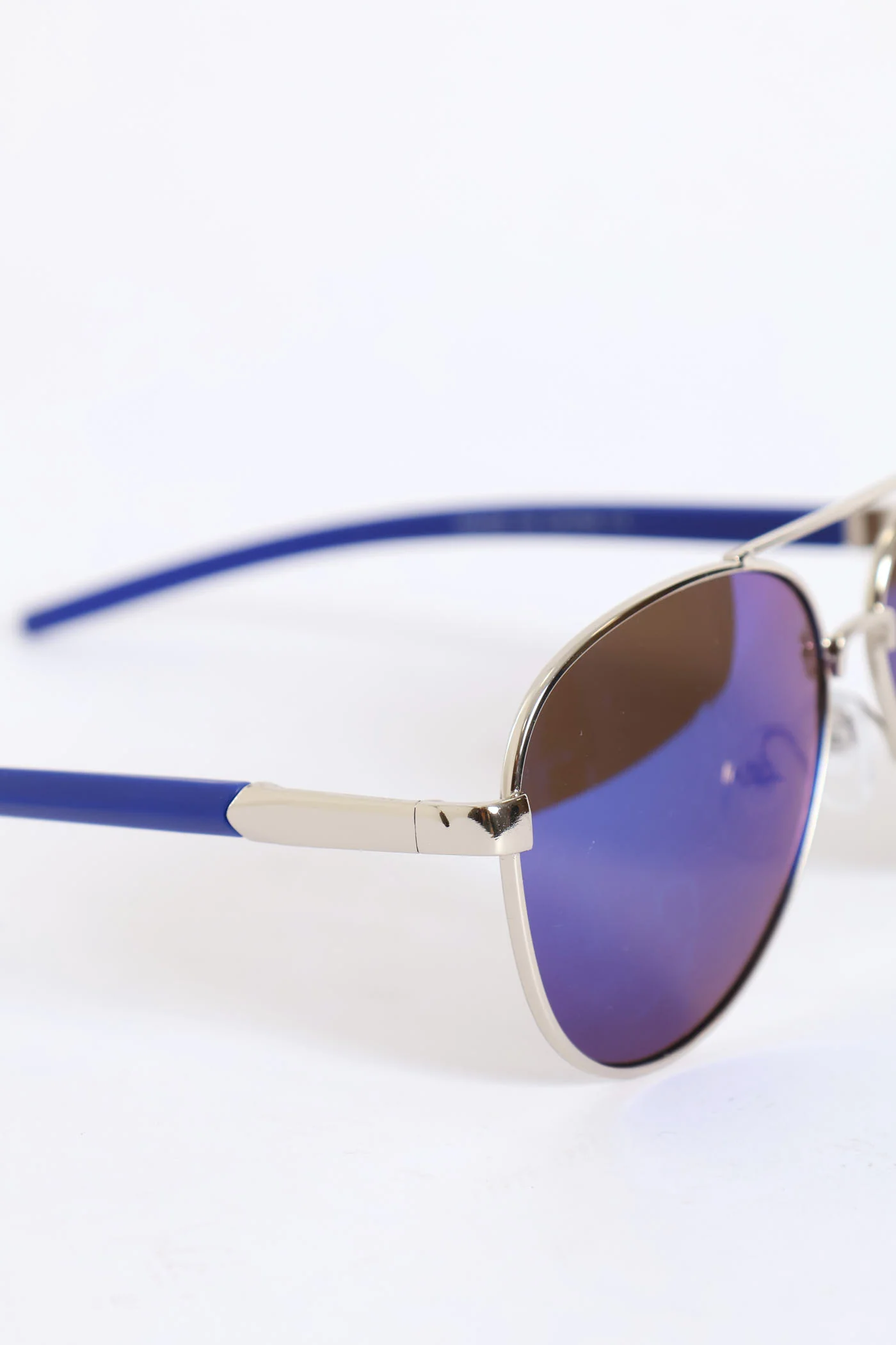 Pre-Boys Combination Mirror Aviator Sunnies - Blue - Image 2