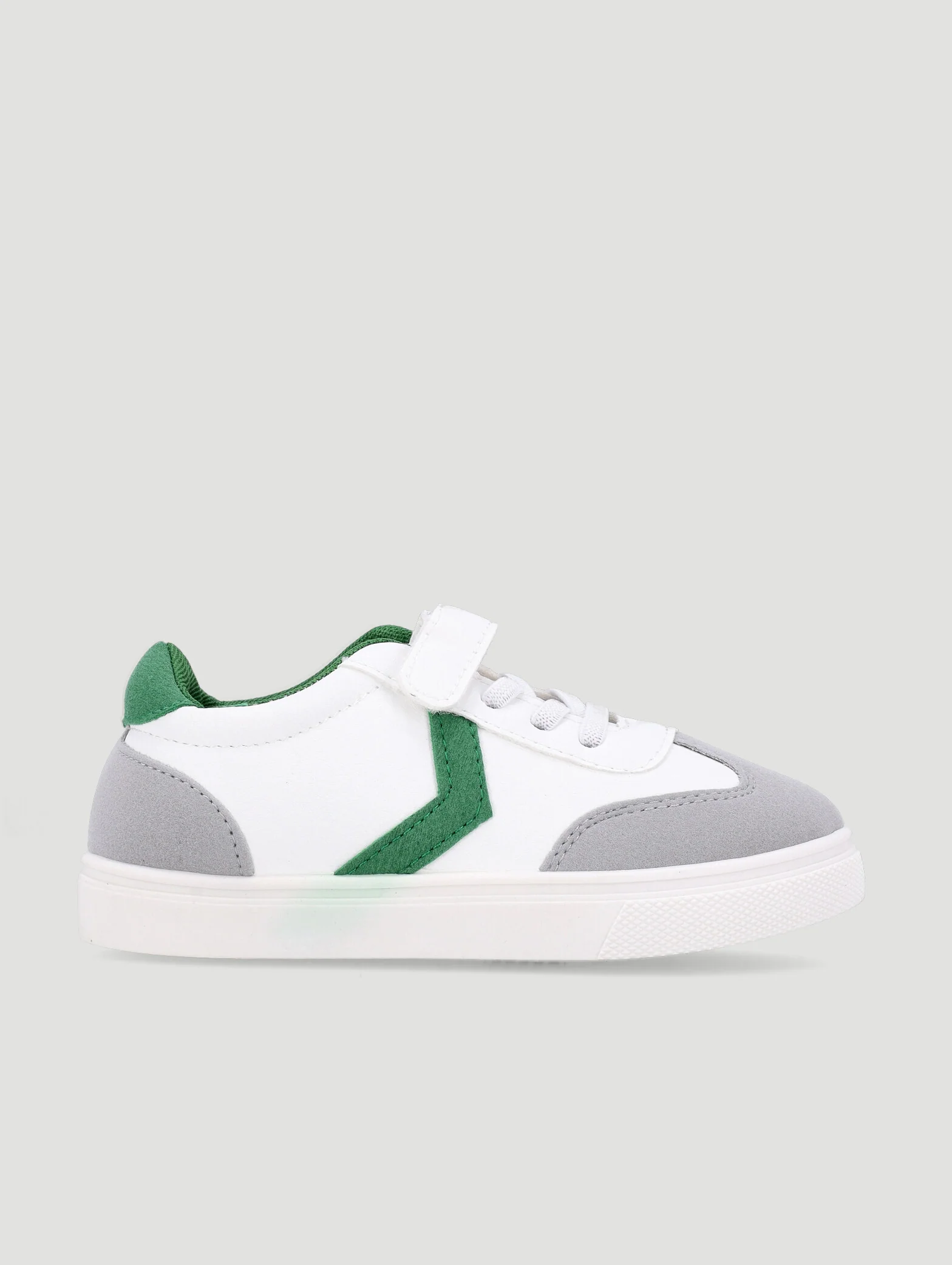 Pre-Boys Combo Sneaker - White/Green - Image 3