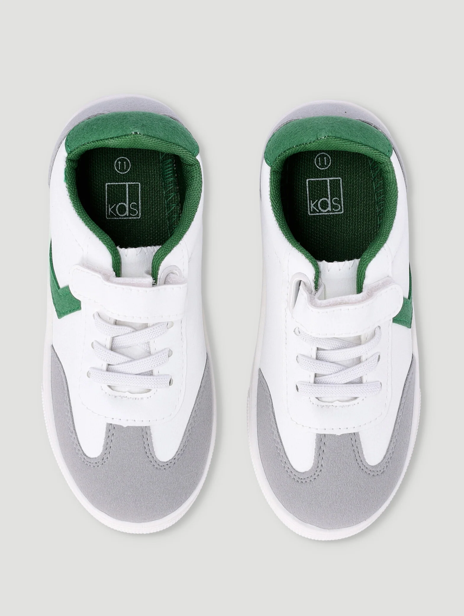 Pre-Boys Combo Sneaker - White/Green - Image 5